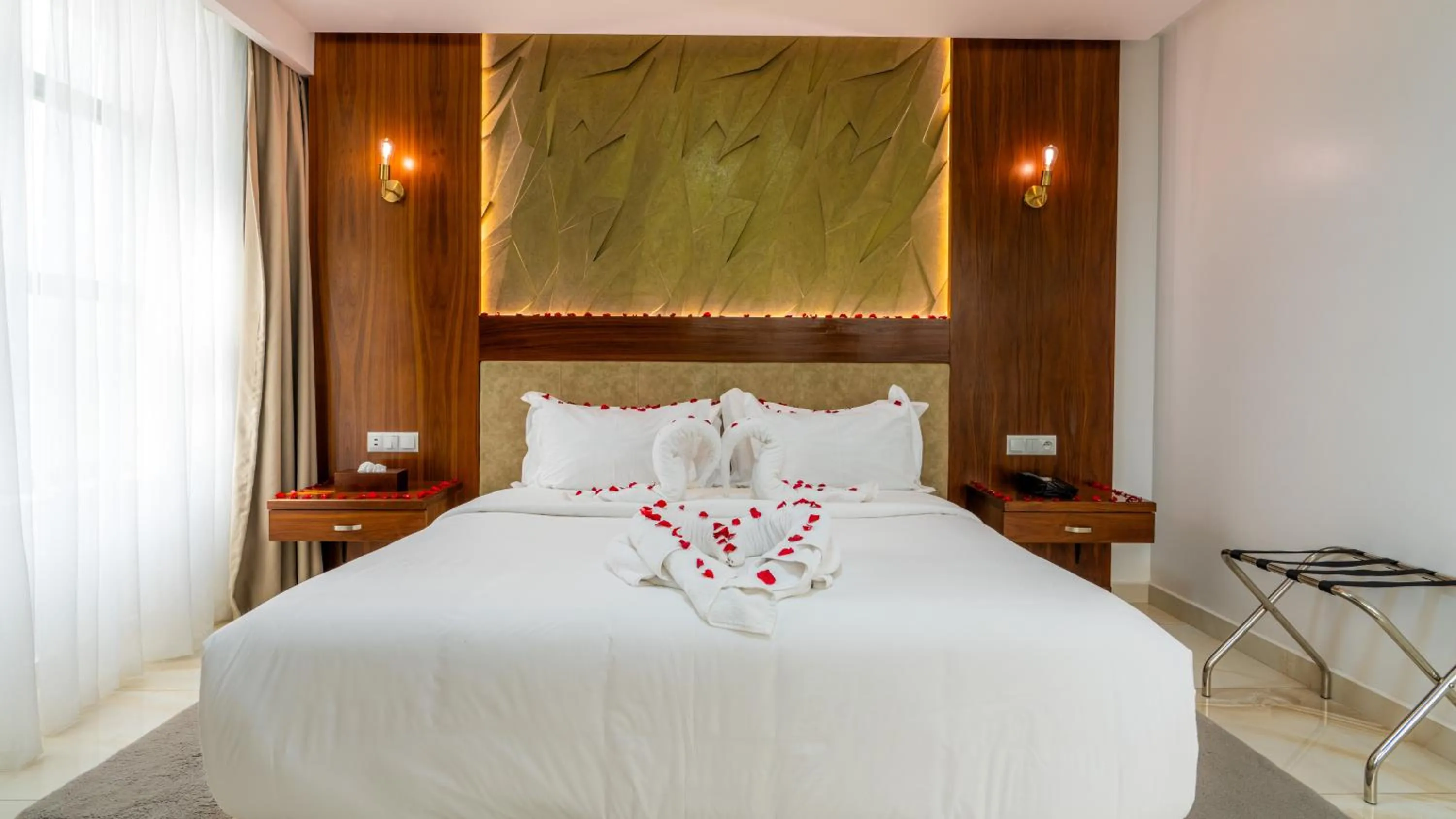 Bed in MIRANDA HOTEL - Tanger