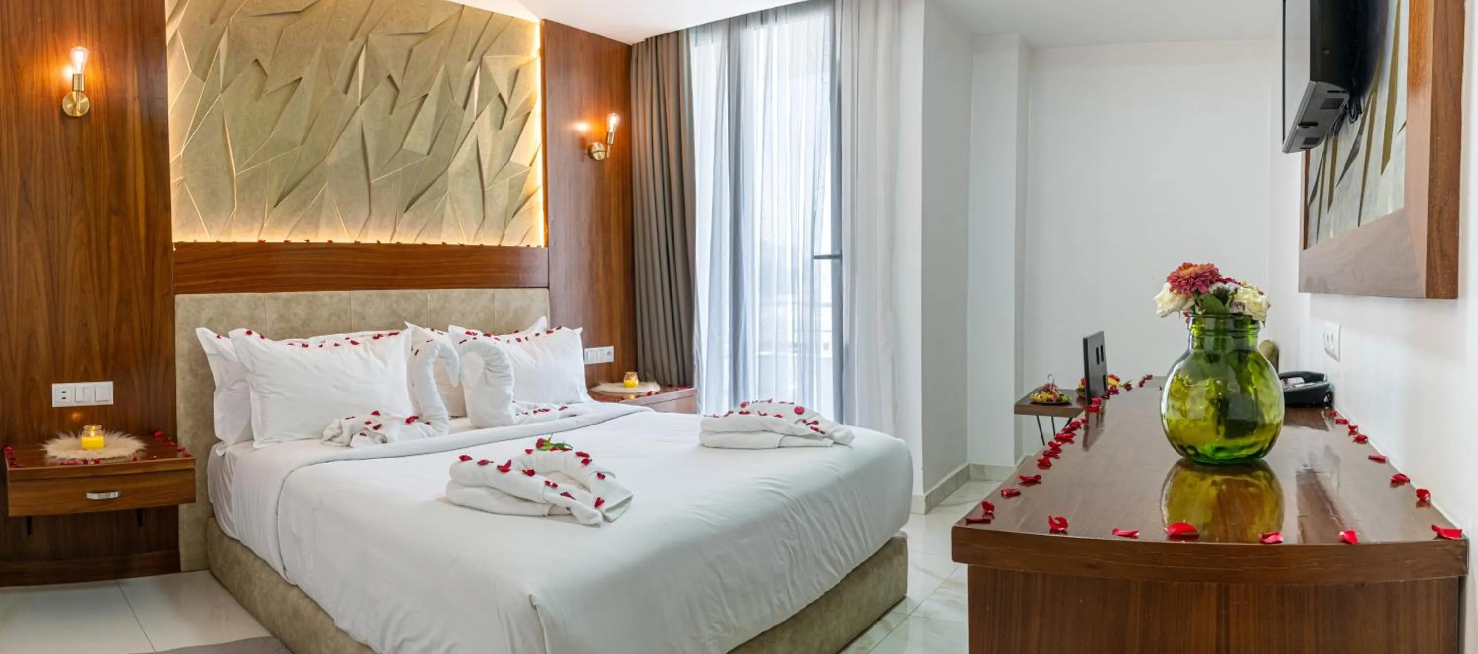 Bed in MIRANDA HOTEL - Tanger