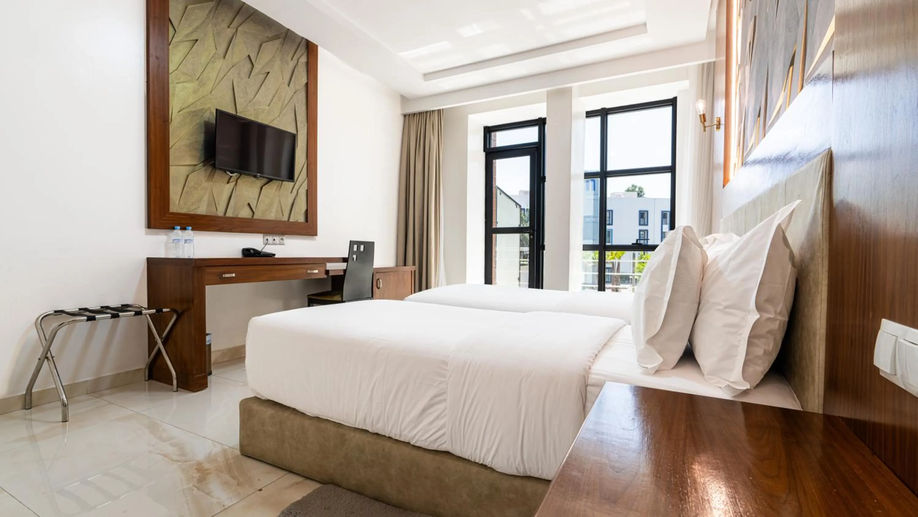 Bed in MIRANDA HOTEL - Tanger