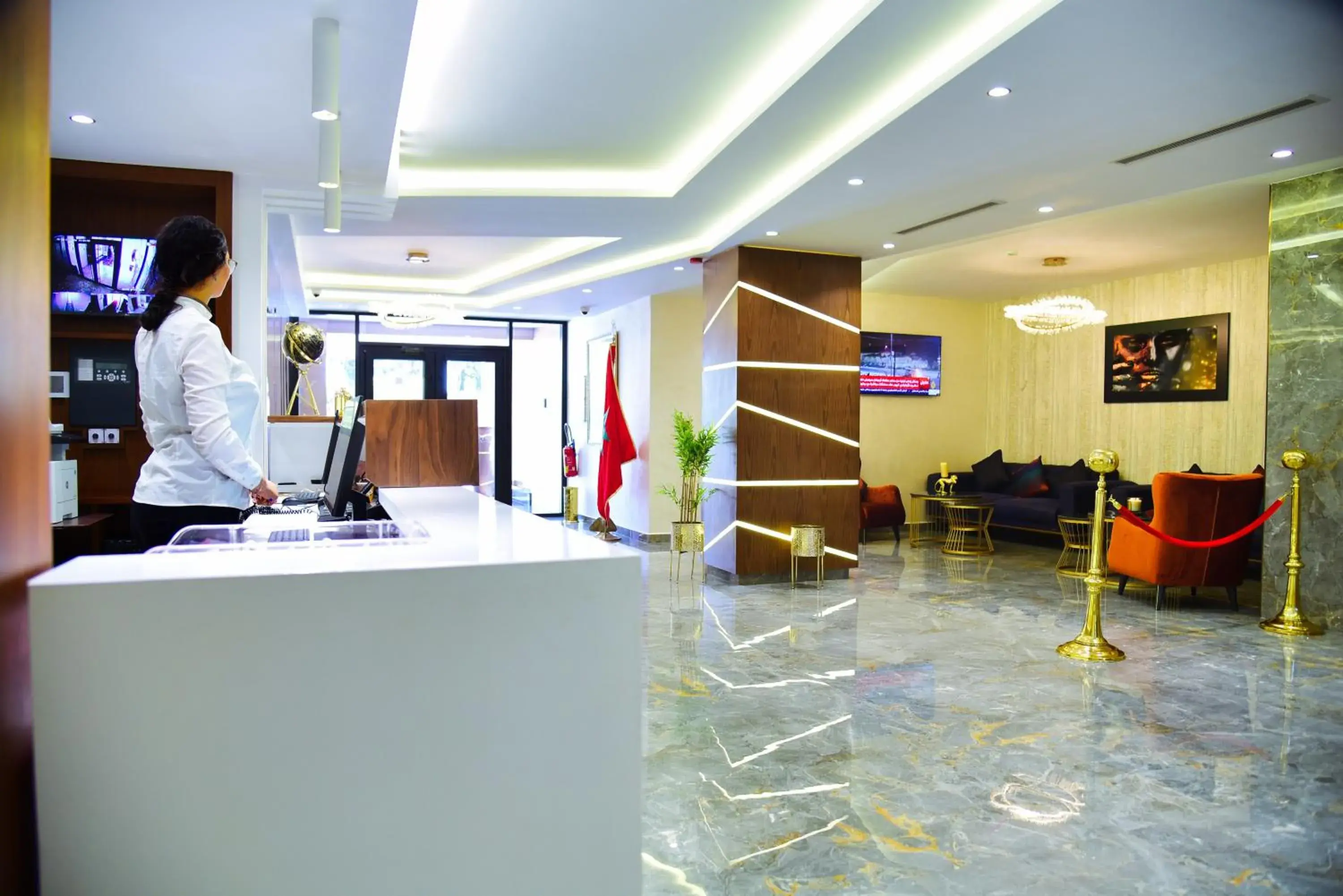 Lobby or reception in MIRANDA HOTEL - Tanger Lobby or reception in MIRANDA HOTEL - Tanger