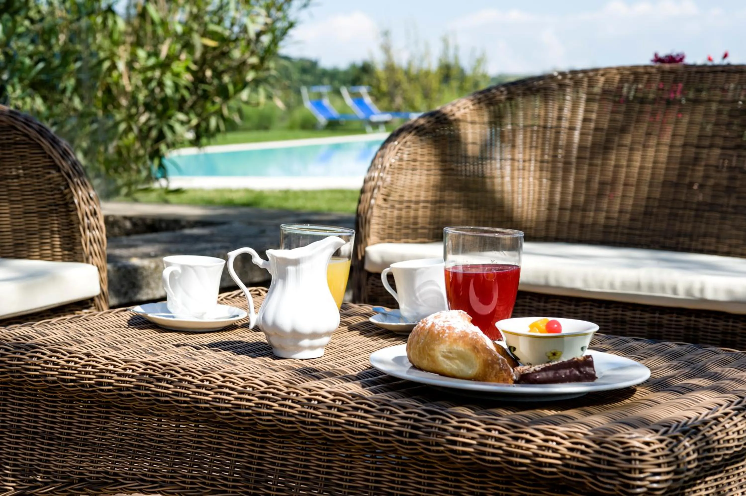 Garden in B&B San Gimignano Diffuso