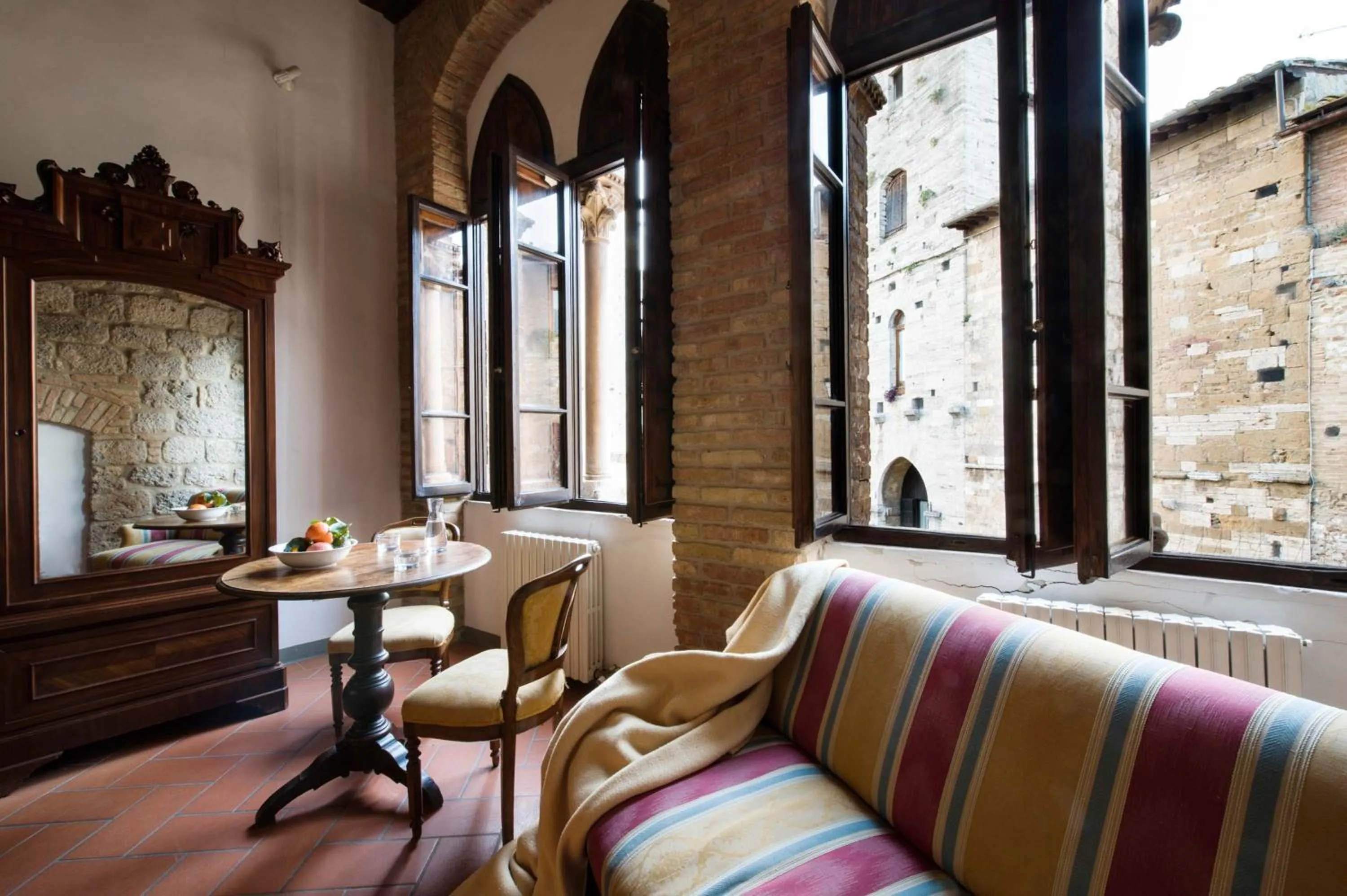 Seating area in B&B San Gimignano Diffuso
