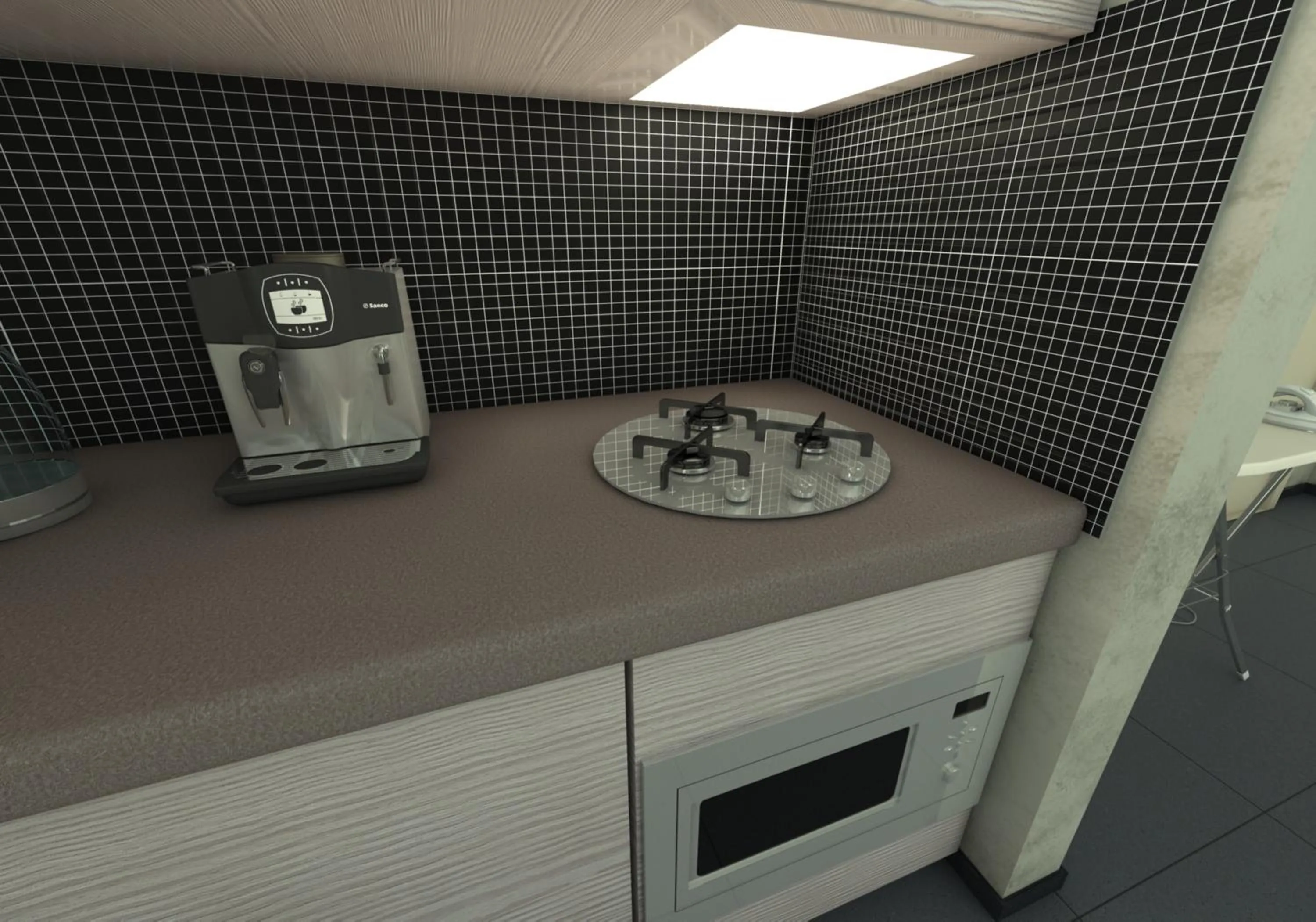 Kitchen or kitchenette in Home Club Suite Hotel