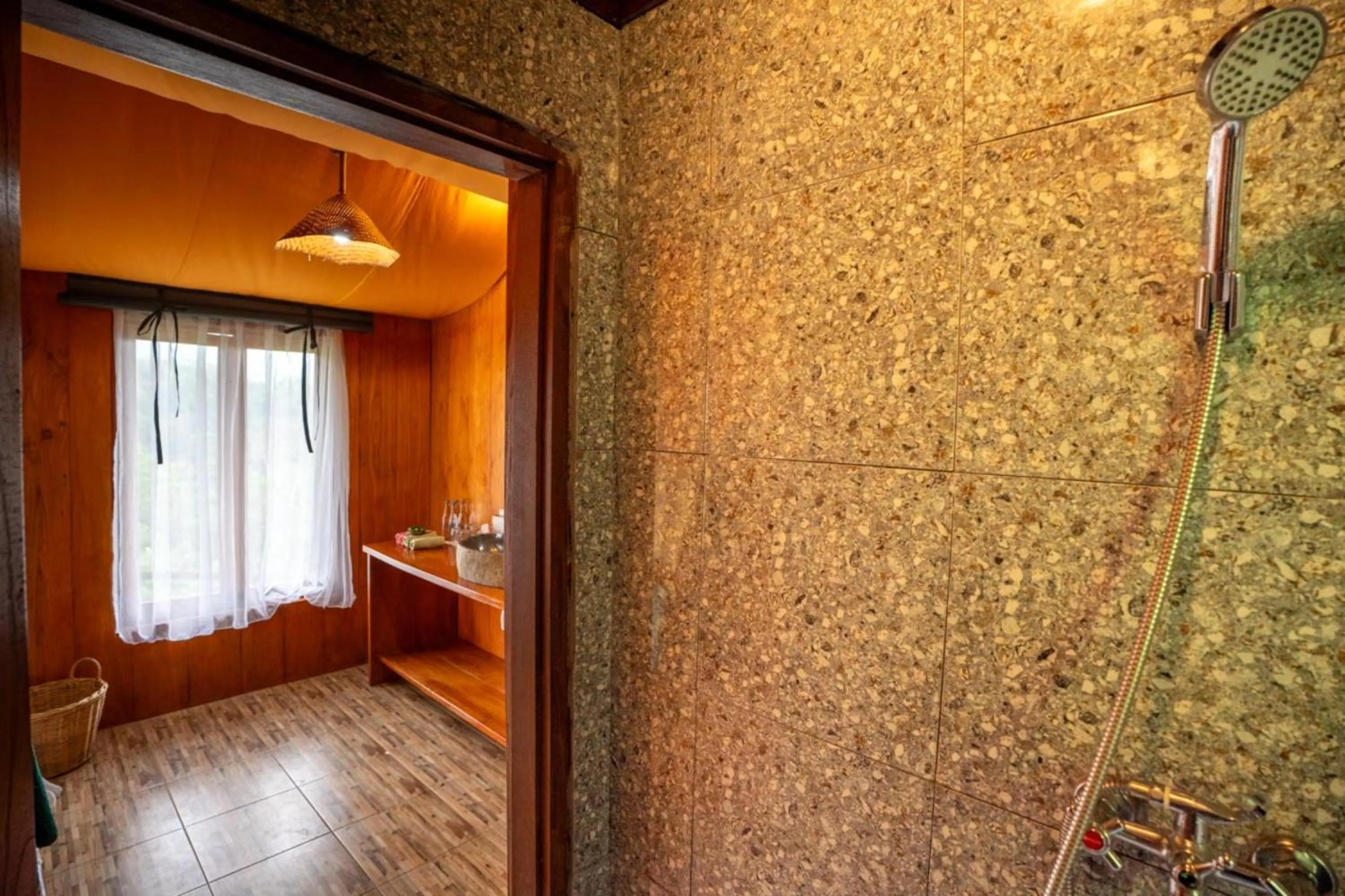 Shower in Sang Giri Mountain Tent Resort