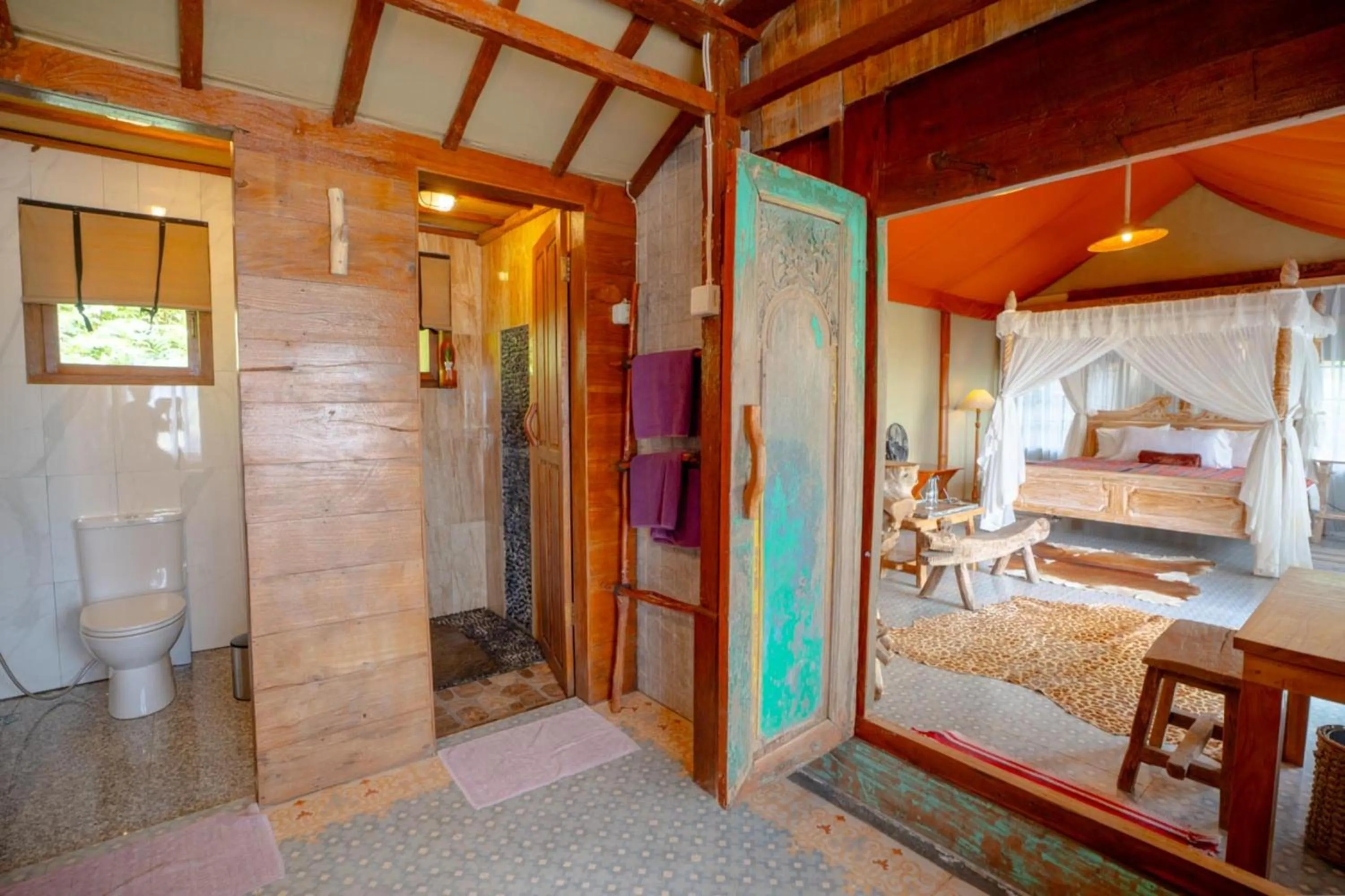 Shower in Sang Giri Mountain Tent Resort