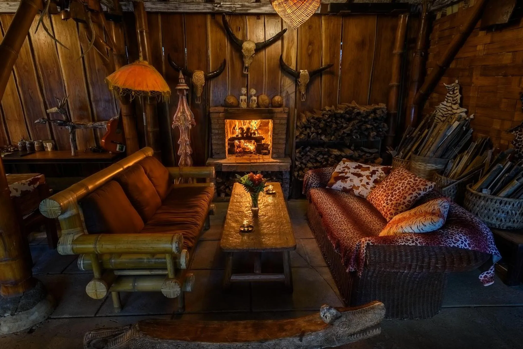 Living room in Sang Giri Mountain Tent Resort