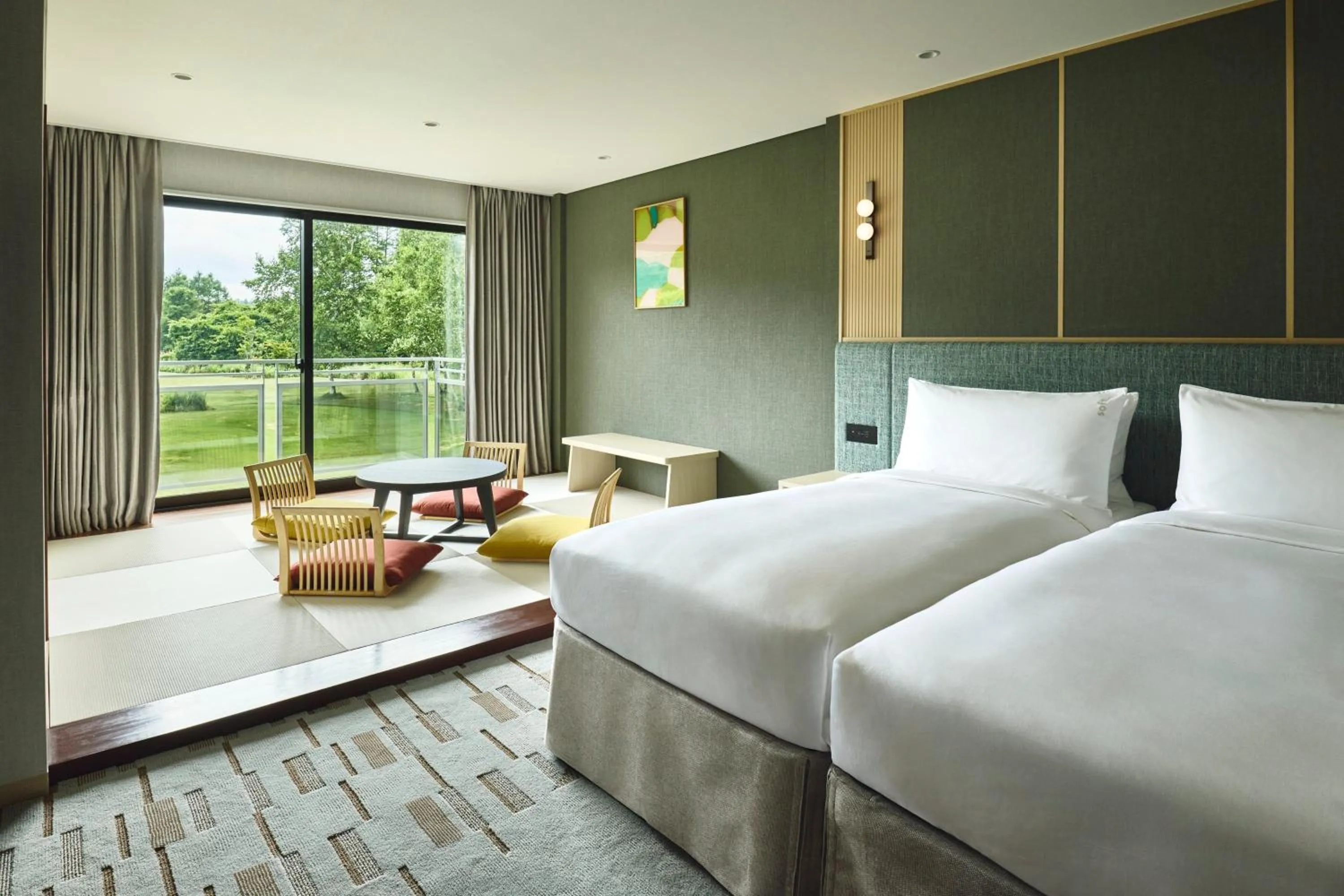 Photo of the whole room, Bed in ANA Holiday Inn Resort Karuizawa by IHG