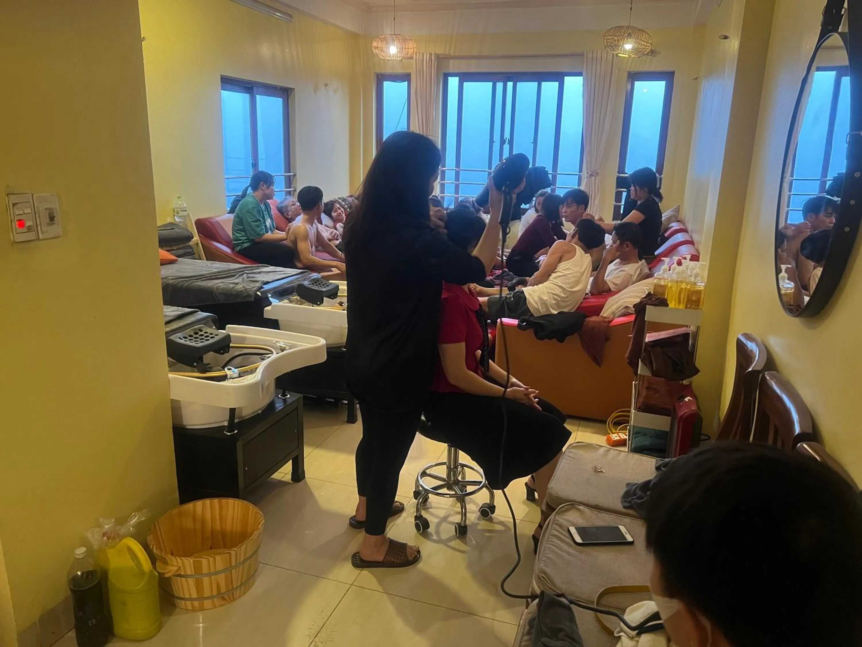 group of guests in Black Hmong View hotel