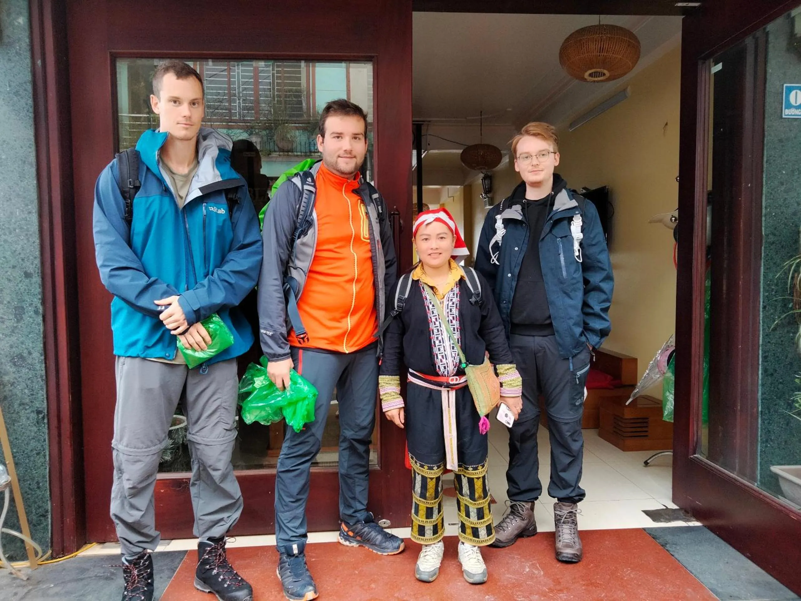 group of guests in Black Hmong View hotel