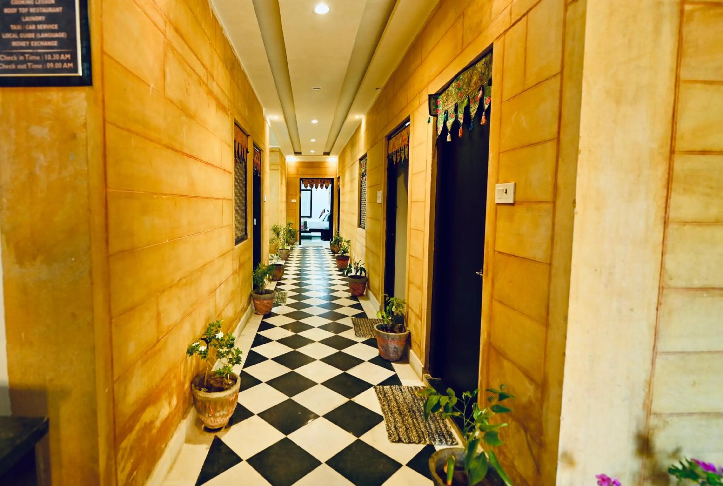 Lobby or reception in kings villa Jaisalmer