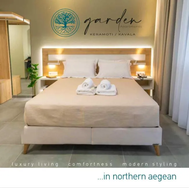 Bed in Garden Apartments