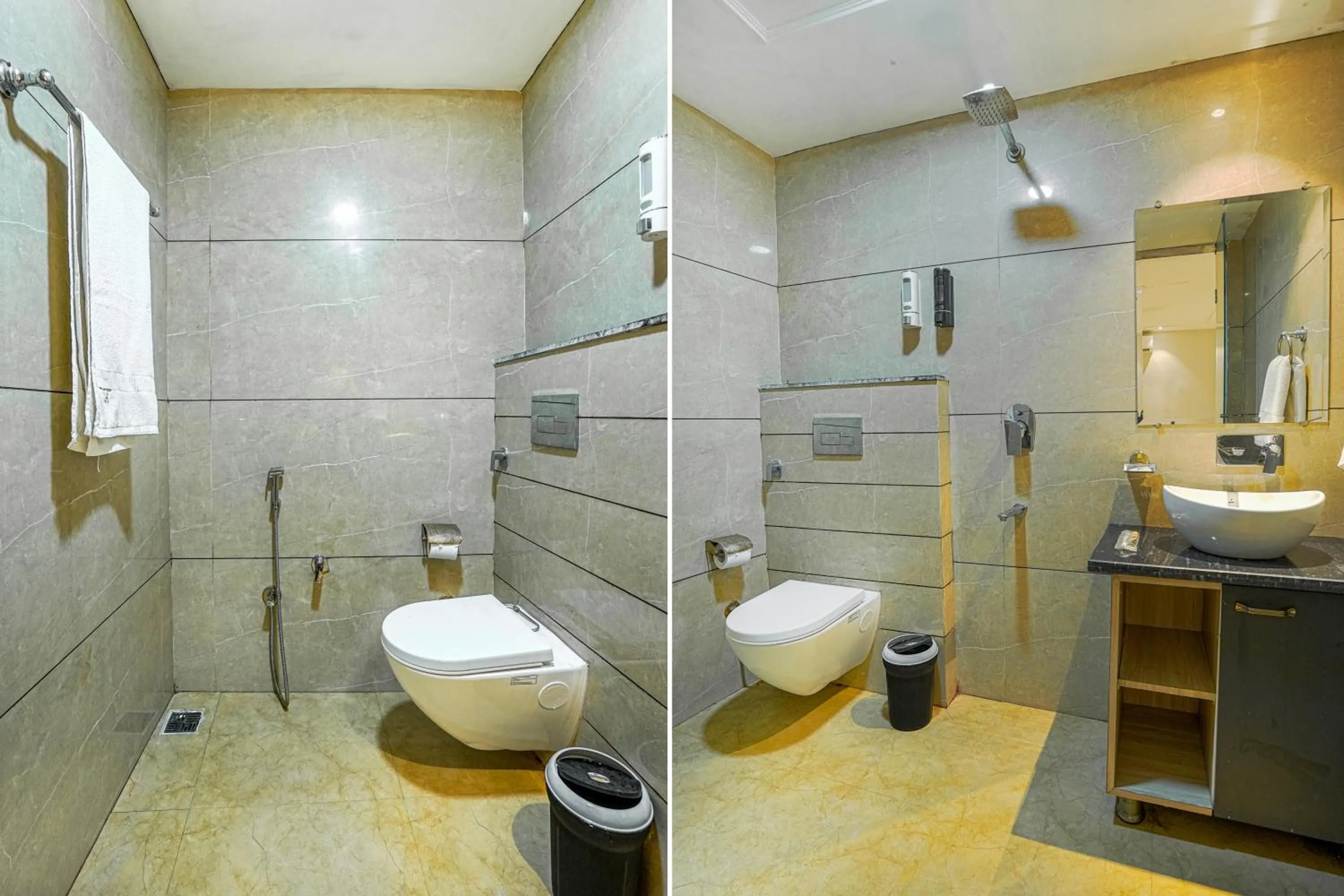 Toilet in Hotel Grand Cabbana By Levelup Hotels