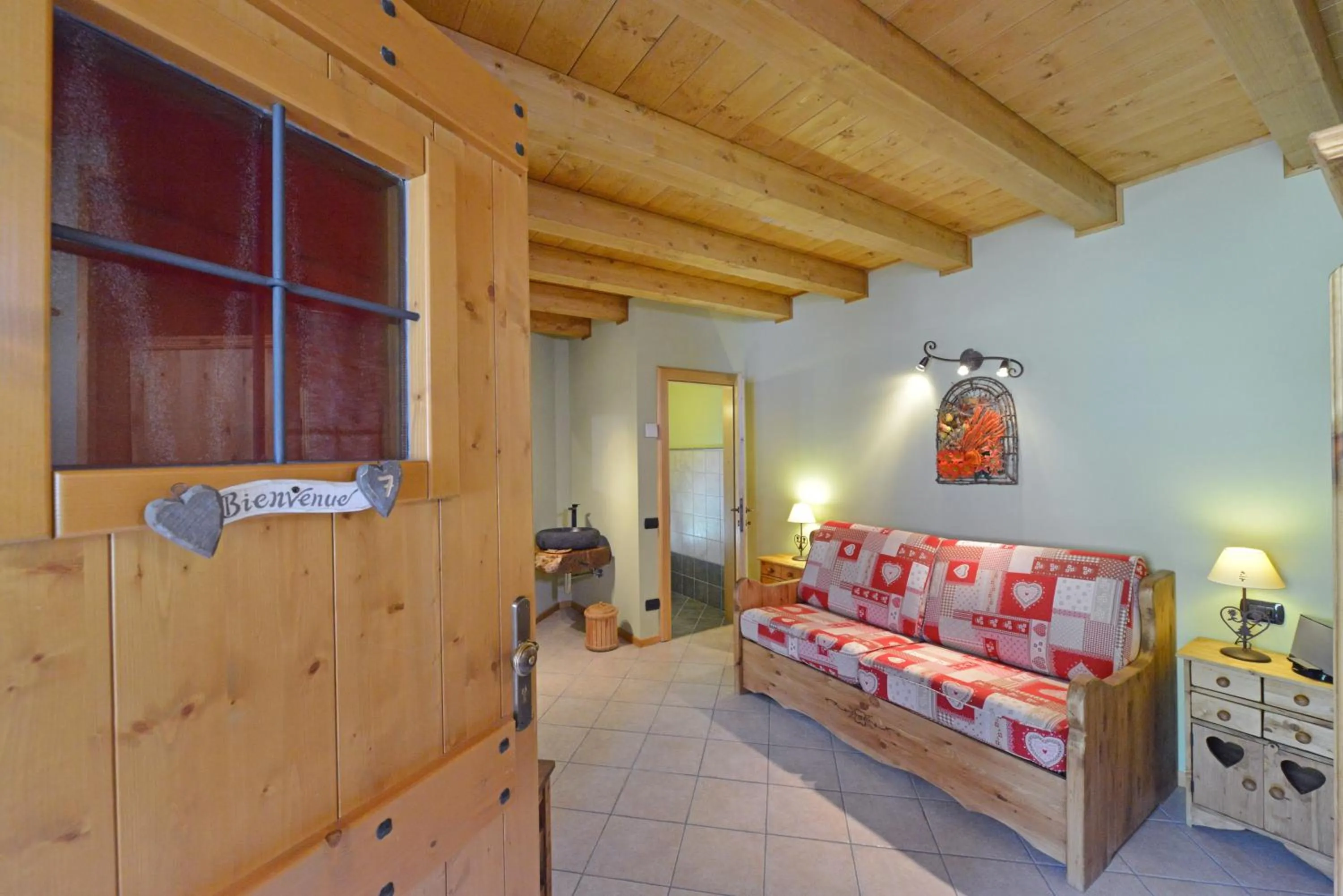 Bed in Hotel L'espoir