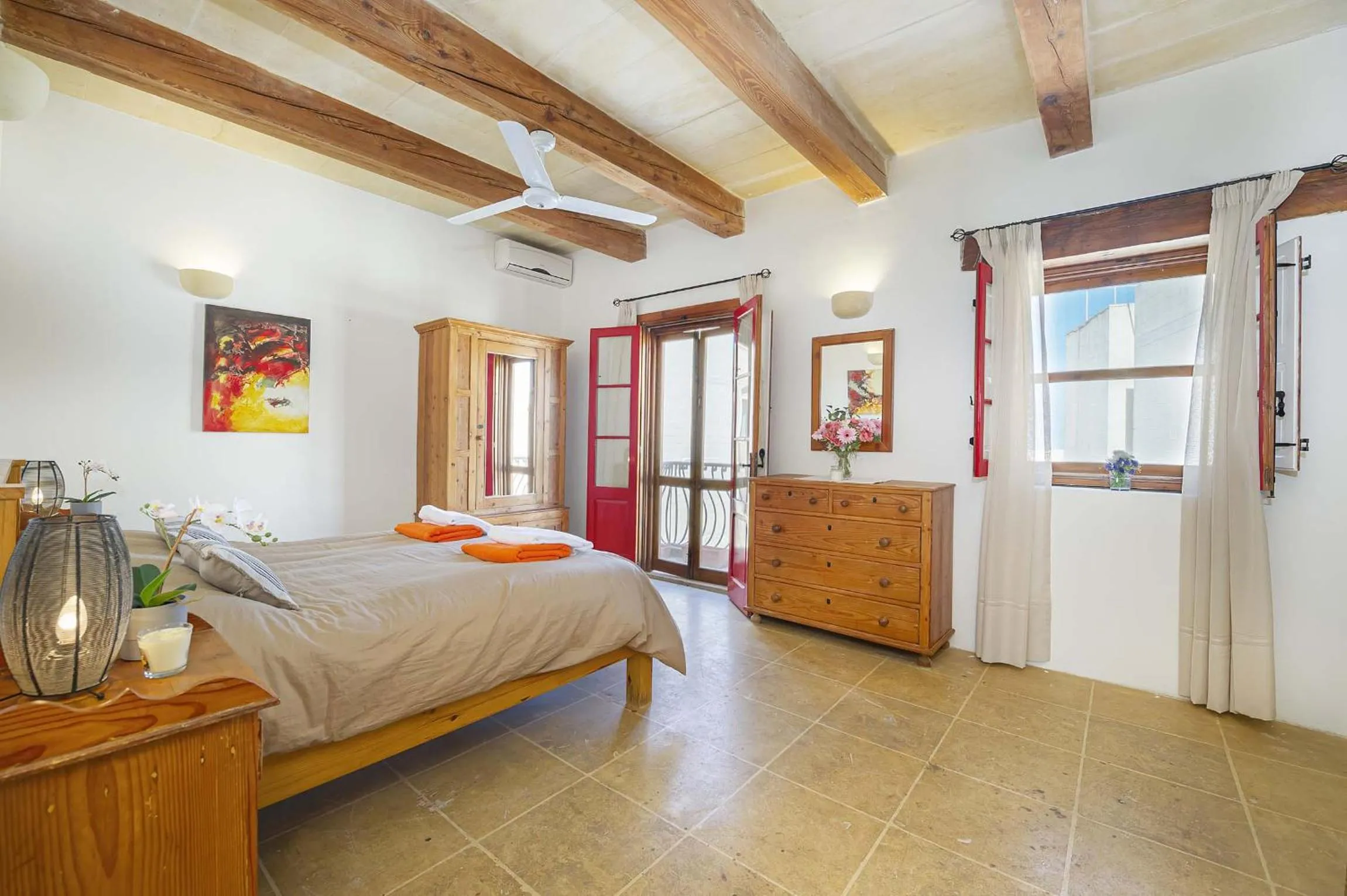 Bed in Razzett Luna Holiday Home