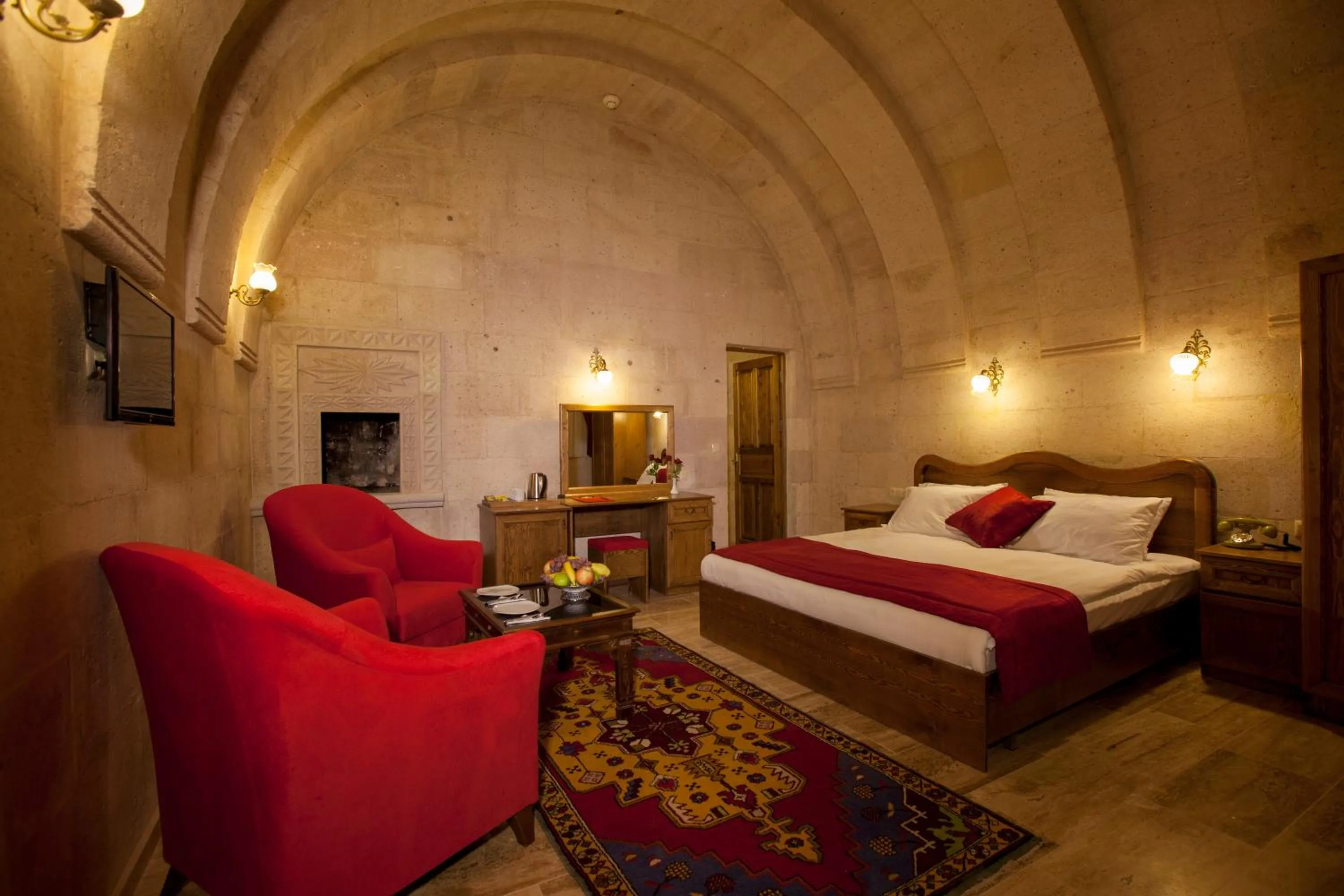 Photo of the whole room, Bed in Magic Cave House