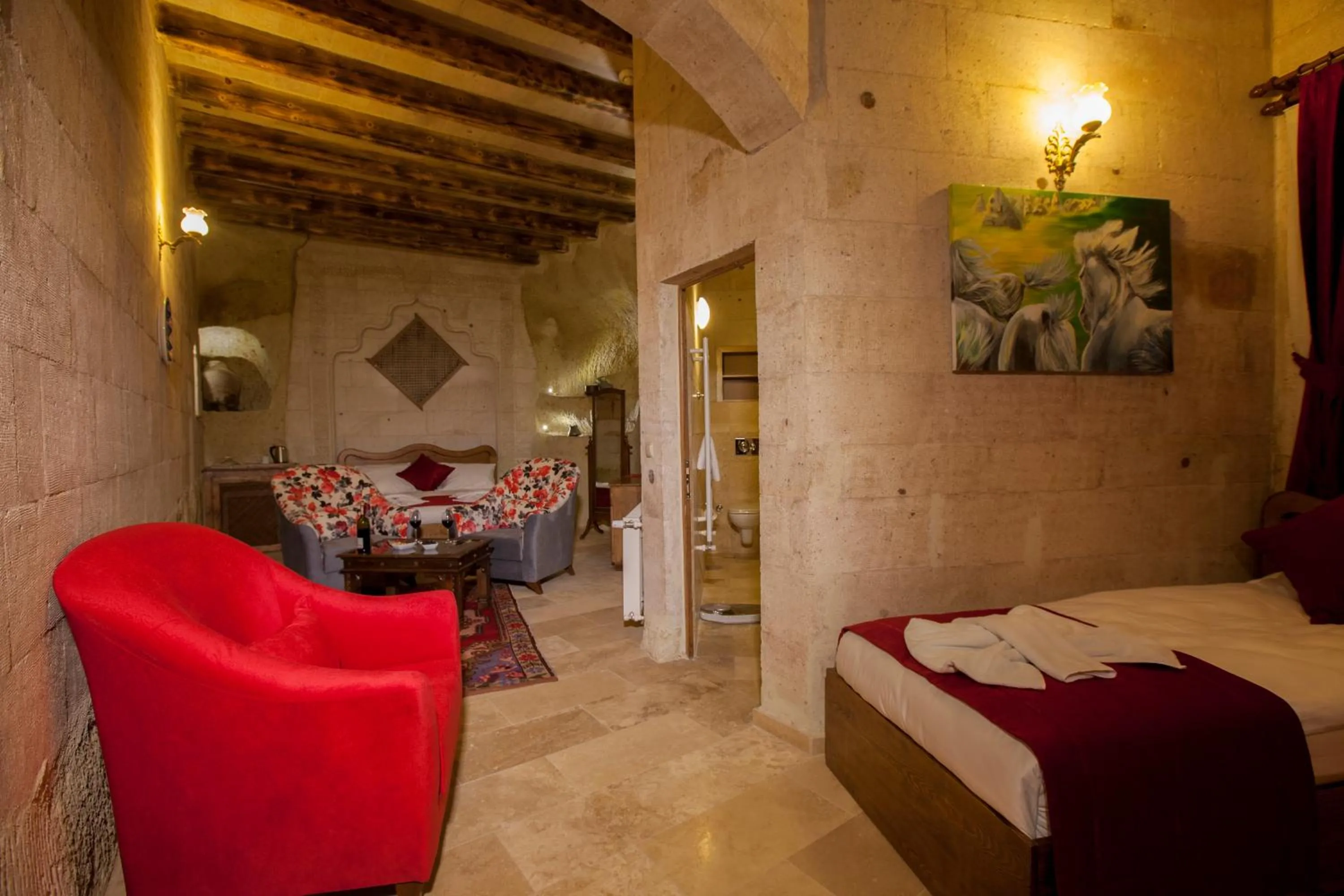 Decorative detail, Bed in Magic Cave House