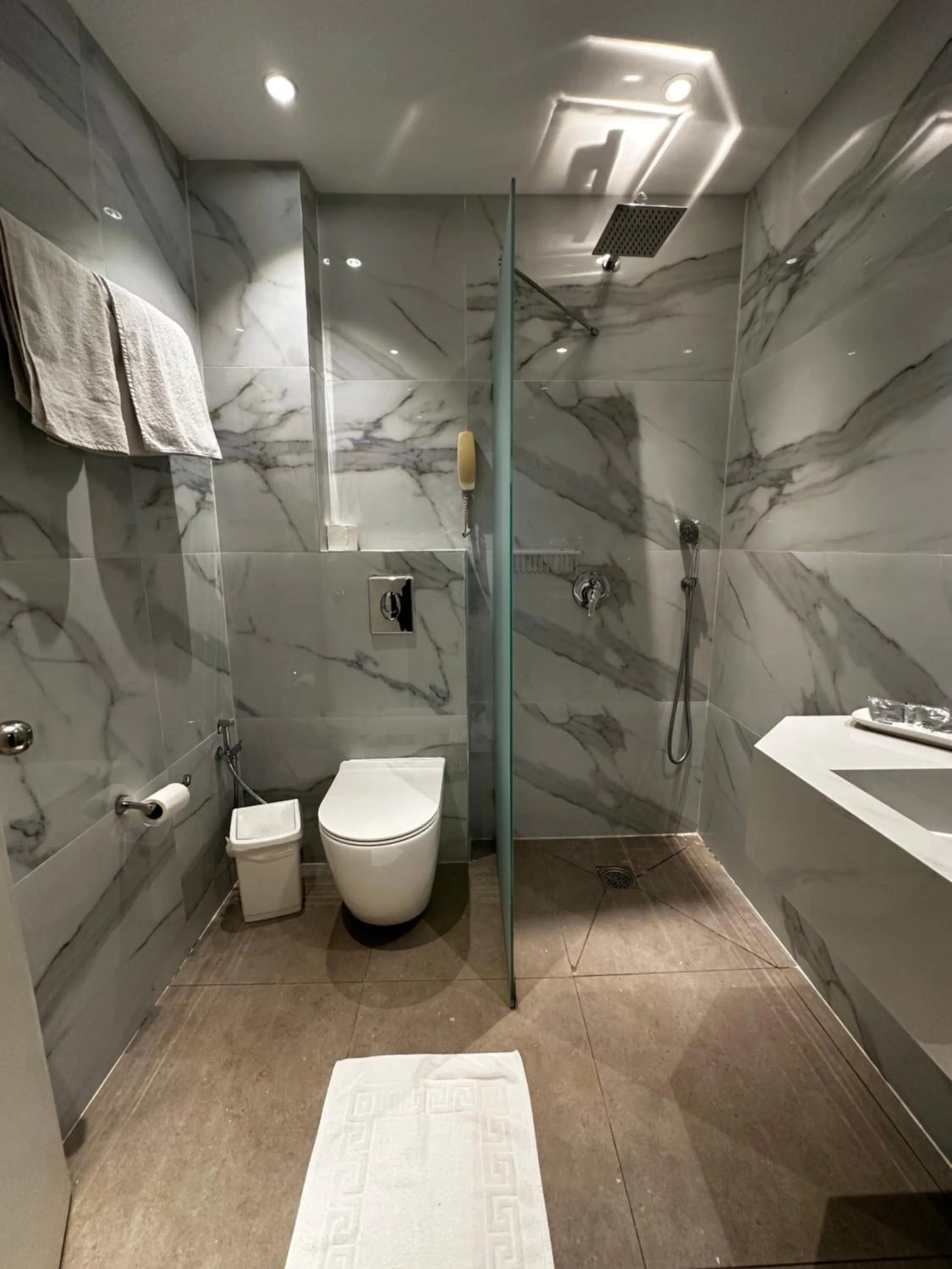 Shower in Shepherd Hotel