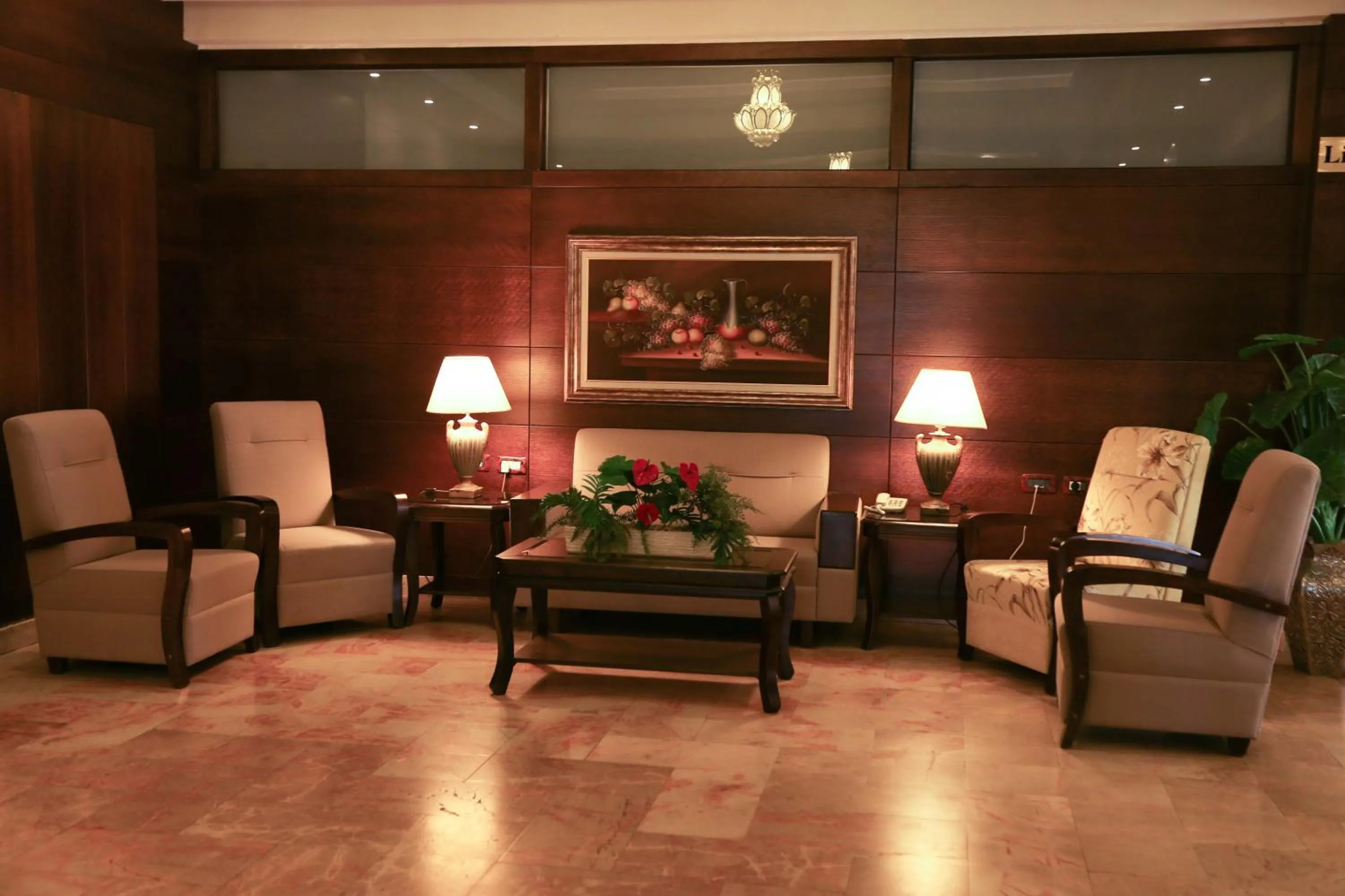 Seating area in Shepherd Hotel