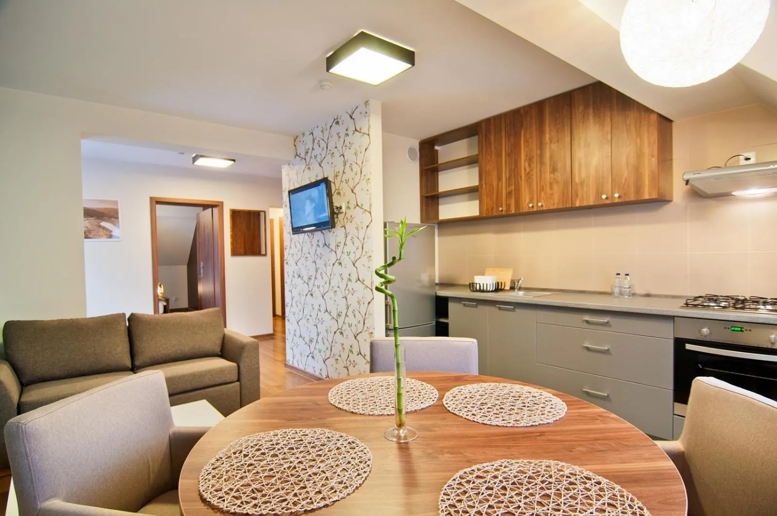 Kitchen or kitchenette in Hotel Dobry Klimat