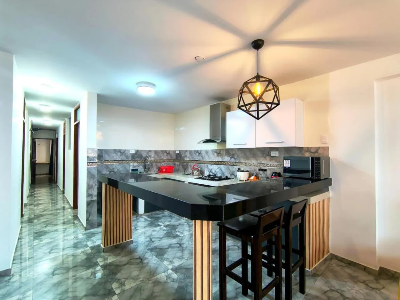 Kitchen or kitchenette in Apartamentos "APPART D'ELIETTE"