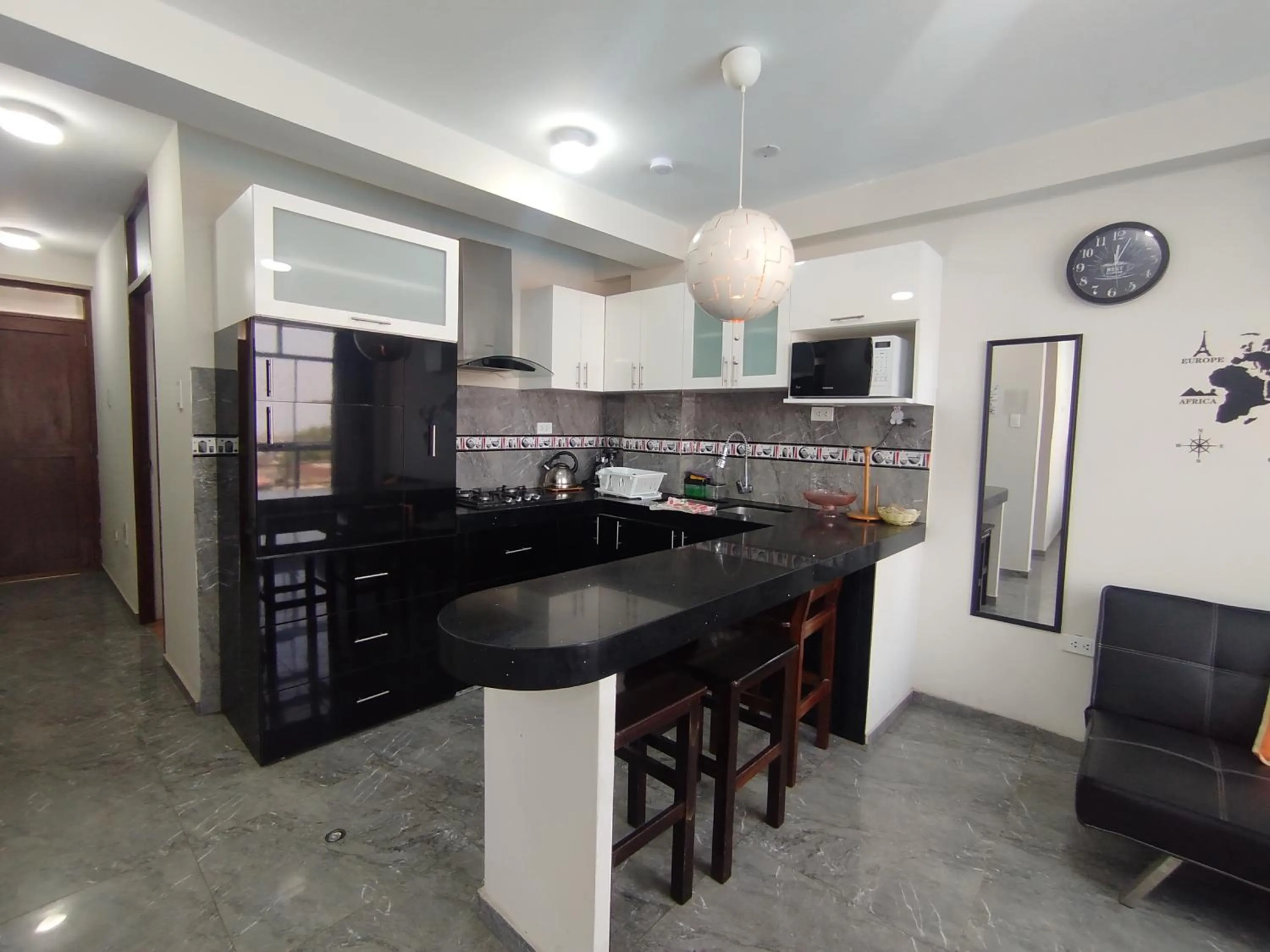 Kitchen or kitchenette in Apartamentos "APPART D'ELIETTE"