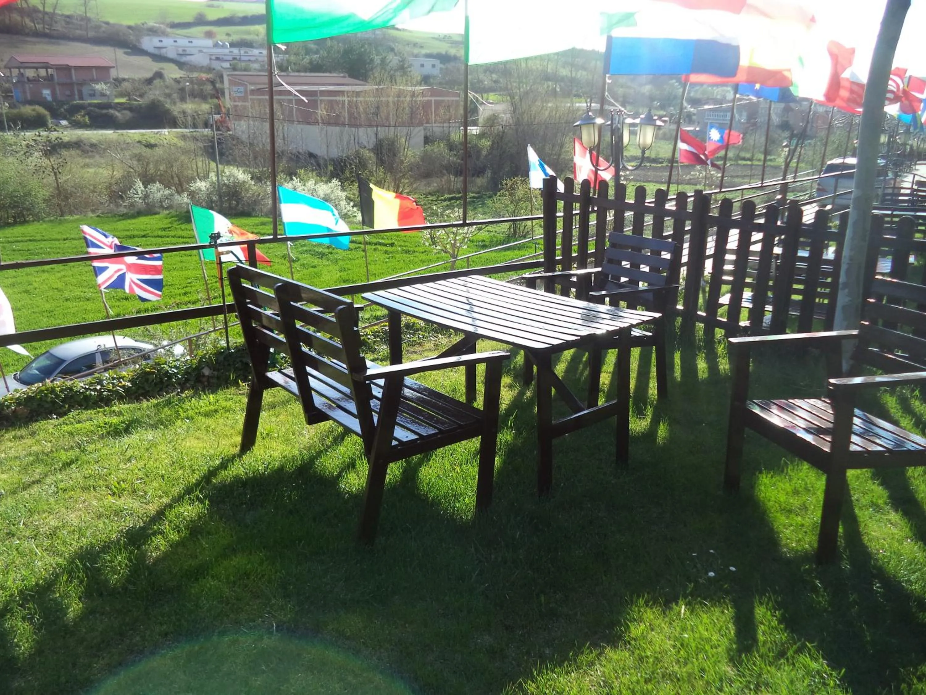 Garden in Albergue de Peregrinos A Santiago