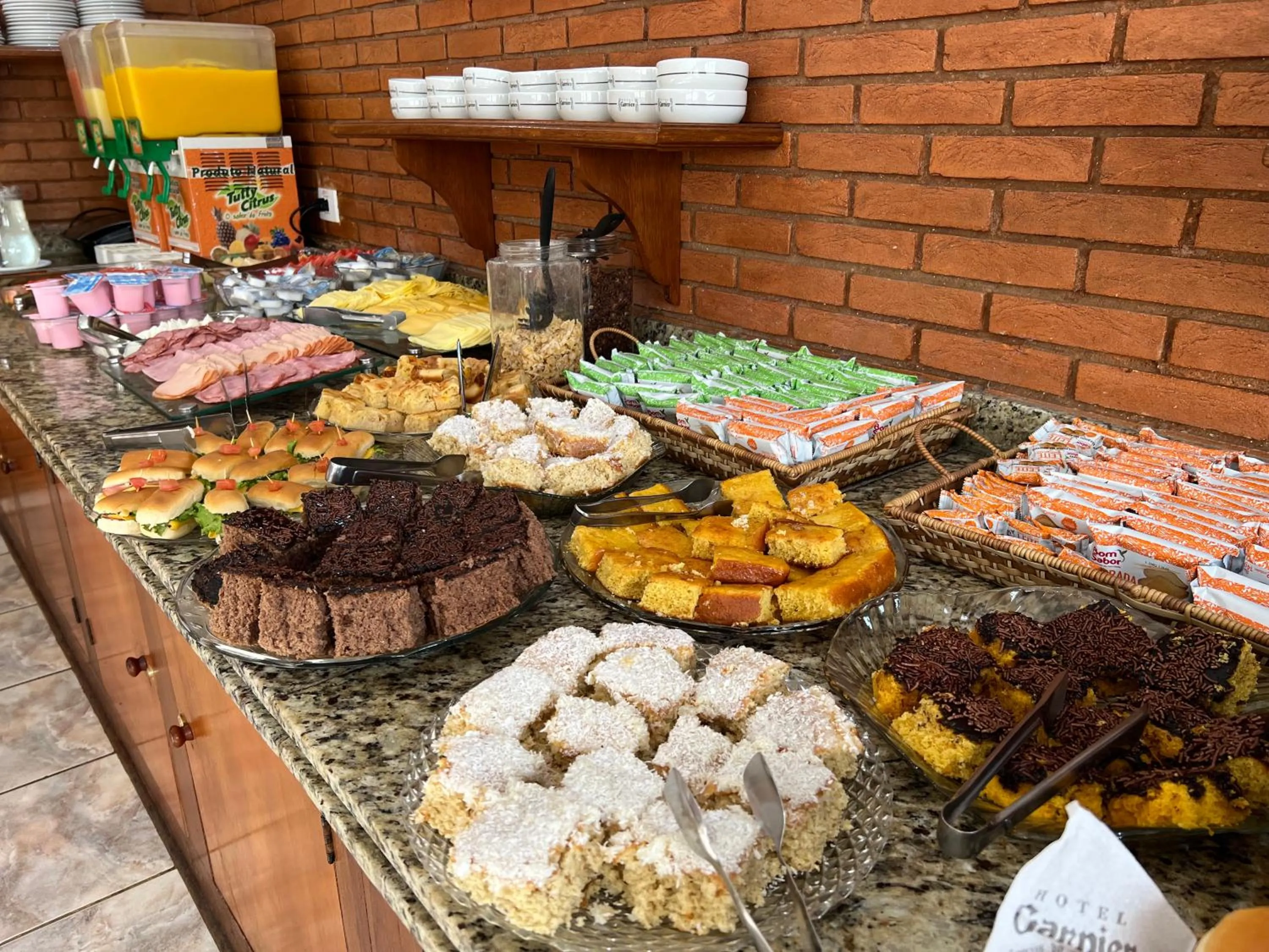 Buffet breakfast in Hotel Garnier