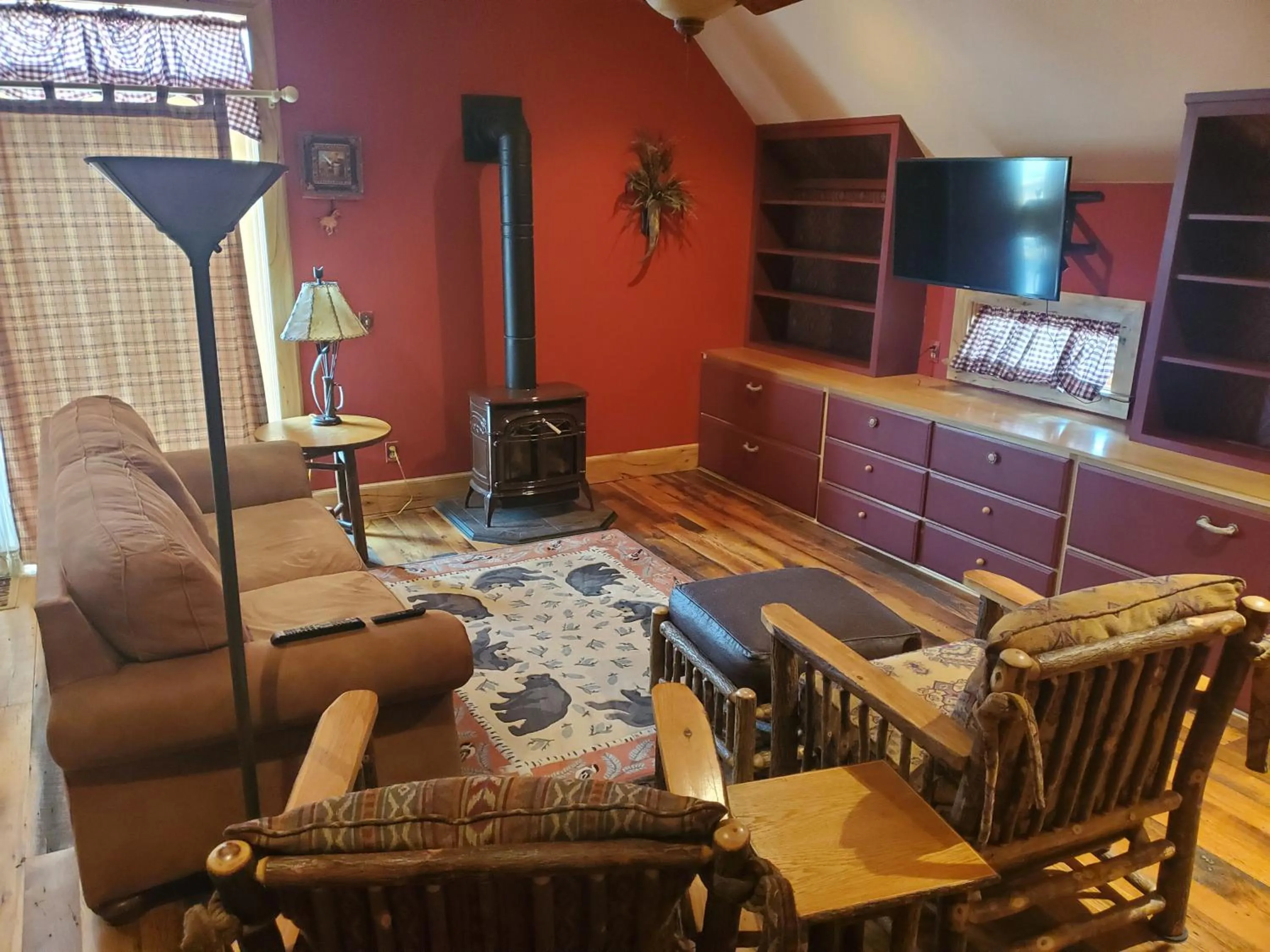 Living room in Dream Drift Motel