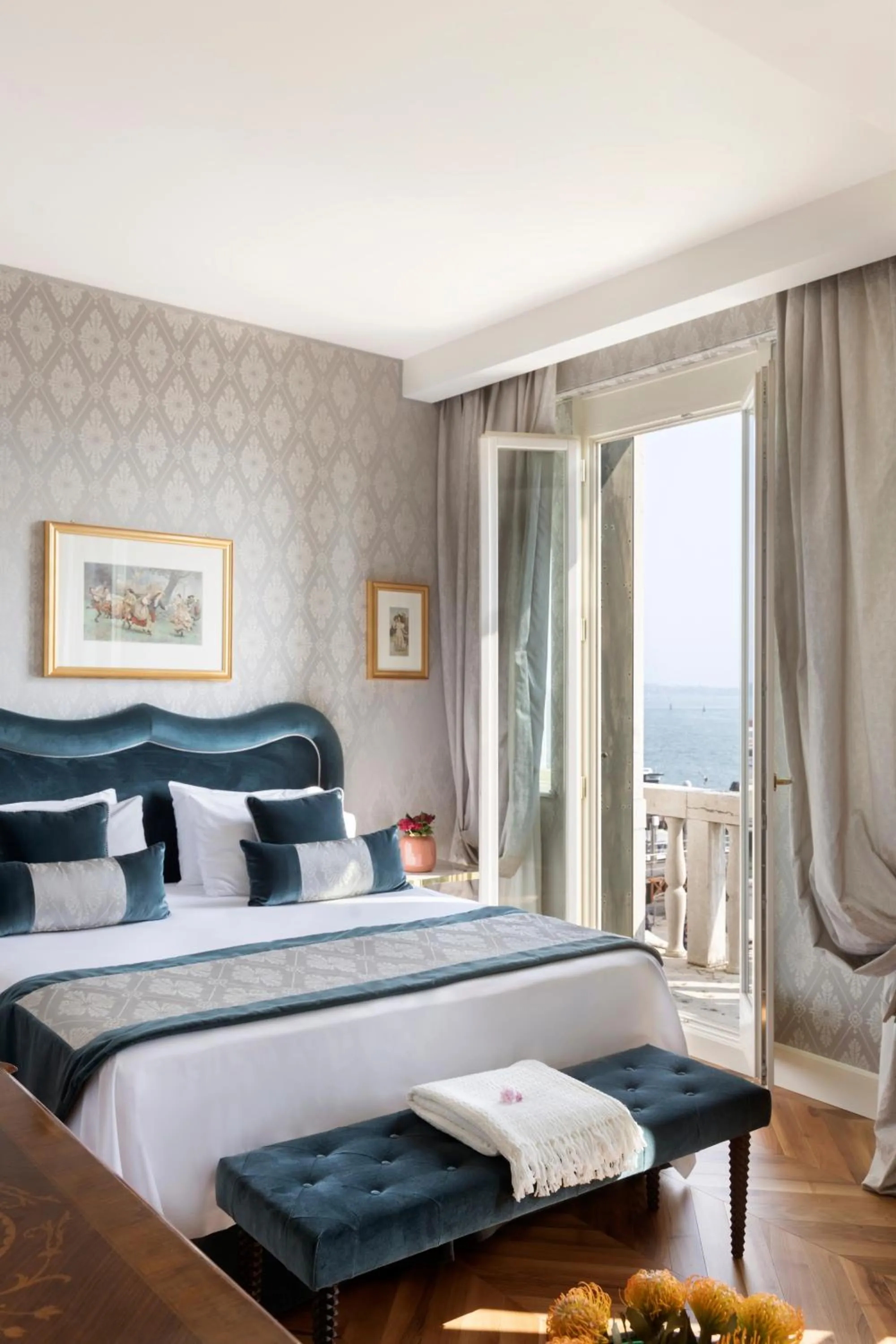 Balcony/Terrace, Bed in Londra Palace Venezia