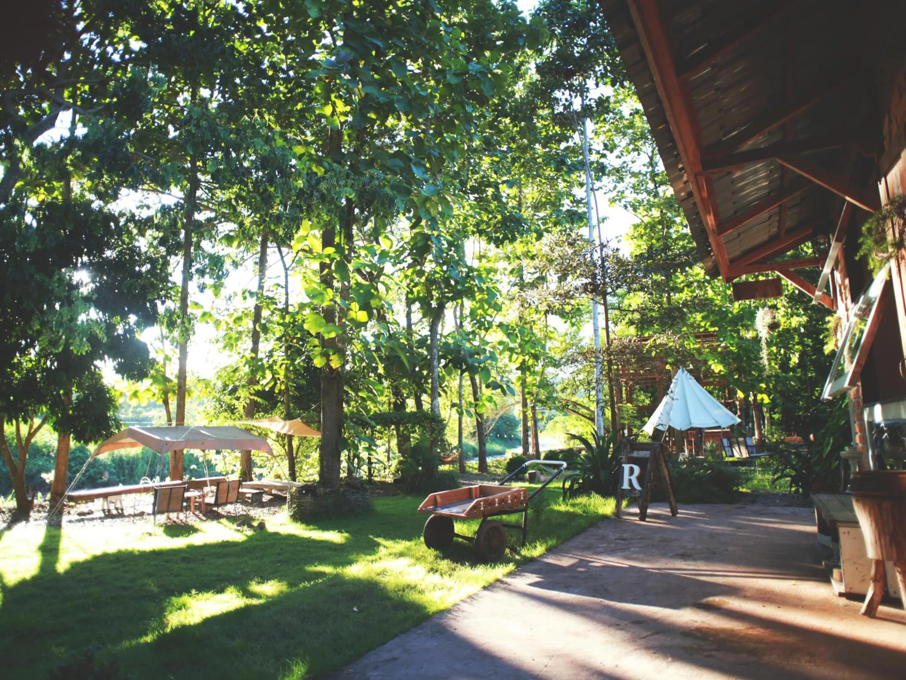 Patio in THE RIVER RUNS CHIANG KLANG