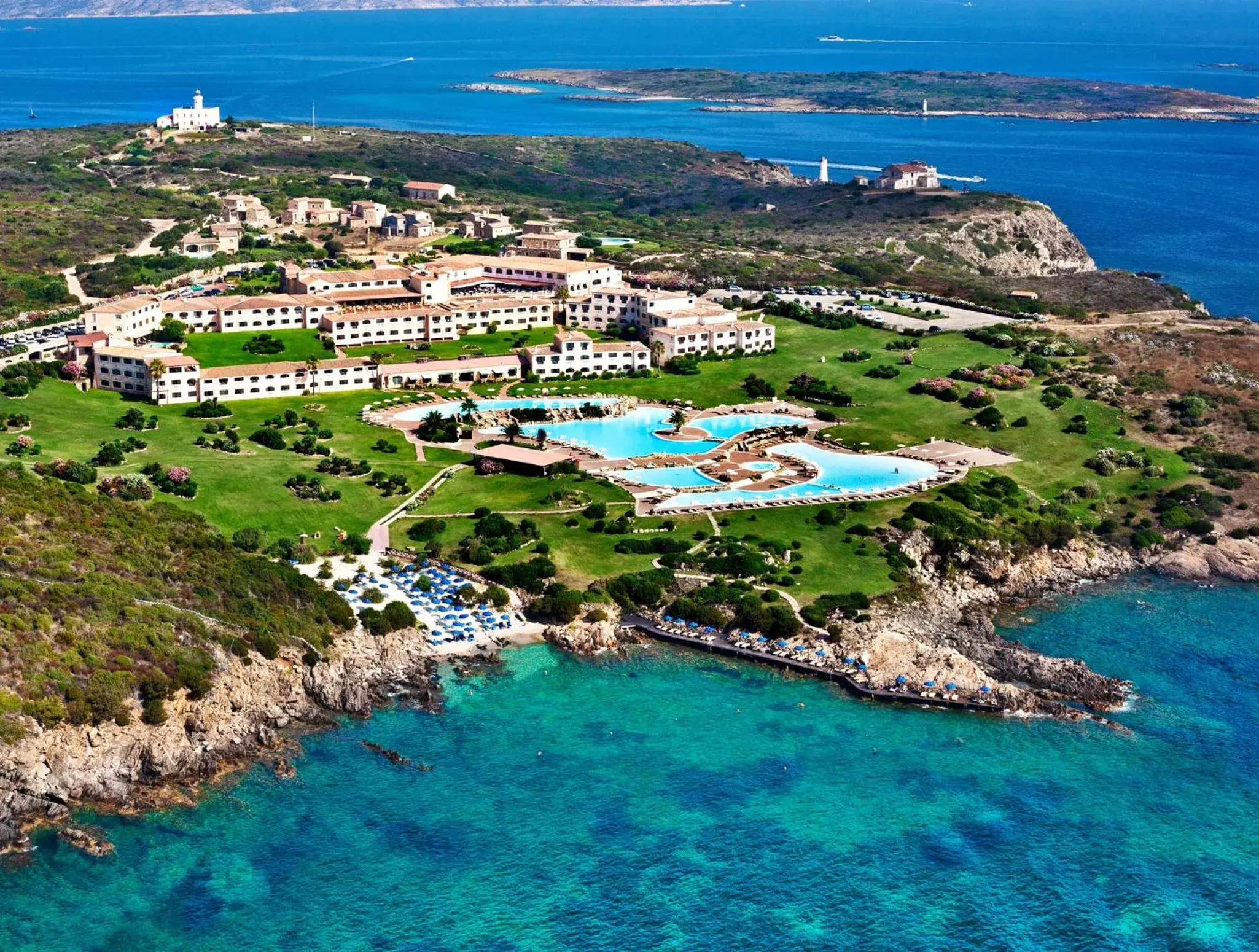 Bird's eye view in COLONNA RESORT, a Colonna Luxury Beach Hotel, Porto Cervo Bird's eye view in COLONNA RESORT, a Colonna Luxury Beach Hotel, Porto Cervo