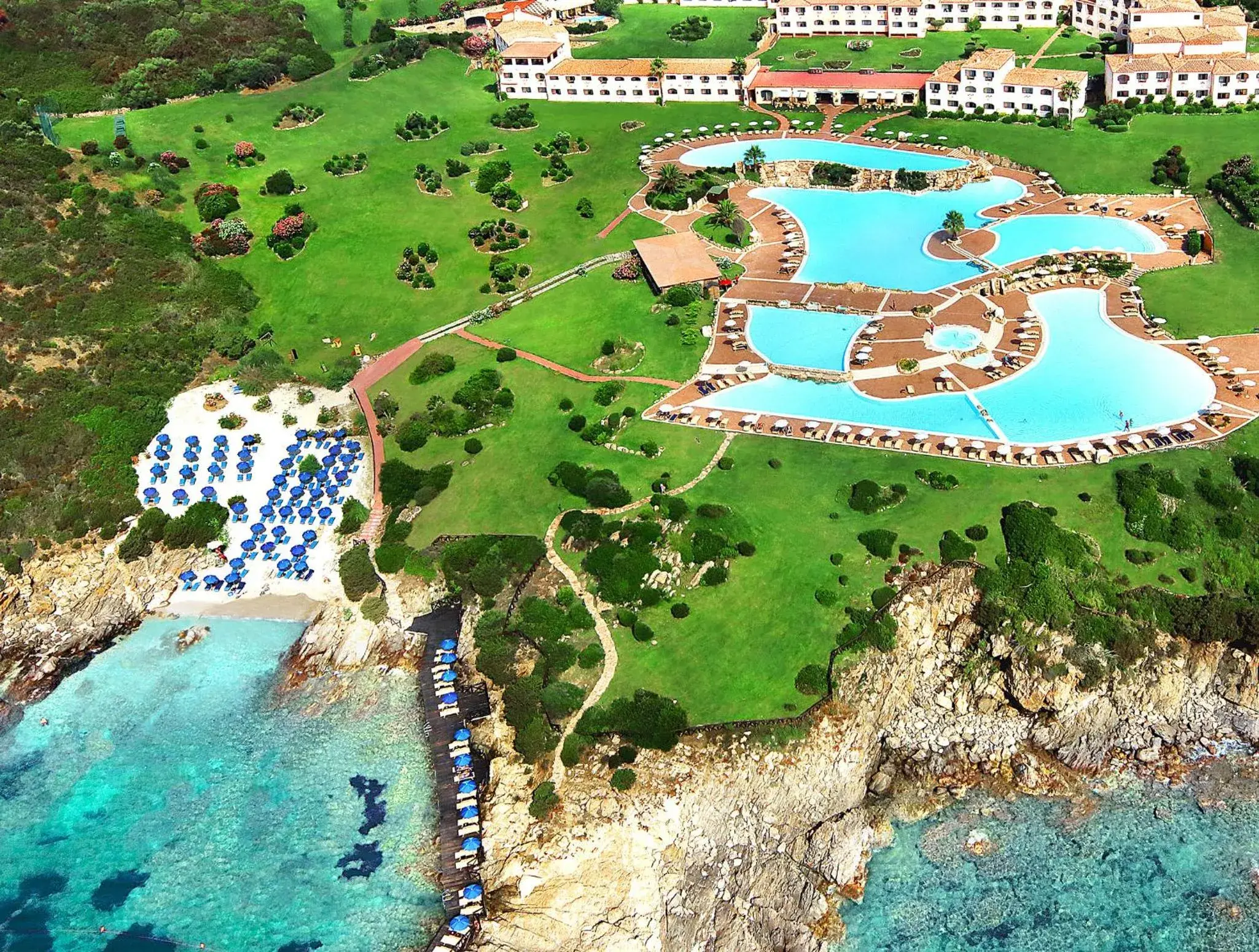 Bird's eye view in COLONNA RESORT, a Colonna Luxury Beach Hotel, Porto Cervo Bird's eye view in COLONNA RESORT, a Colonna Luxury Beach Hotel, Porto Cervo