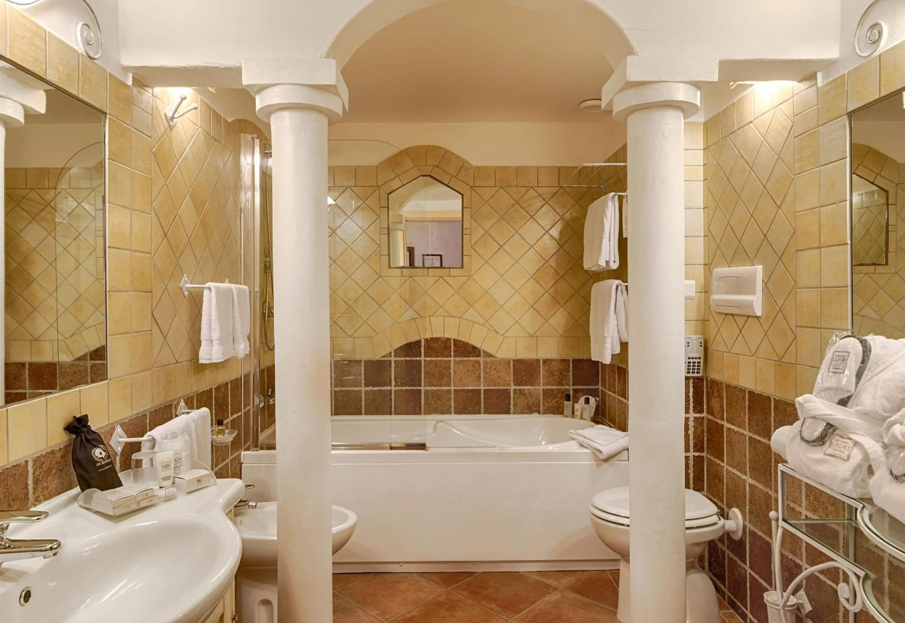 Bath in COLONNA RESORT, a Colonna Luxury Beach Hotel, Porto Cervo