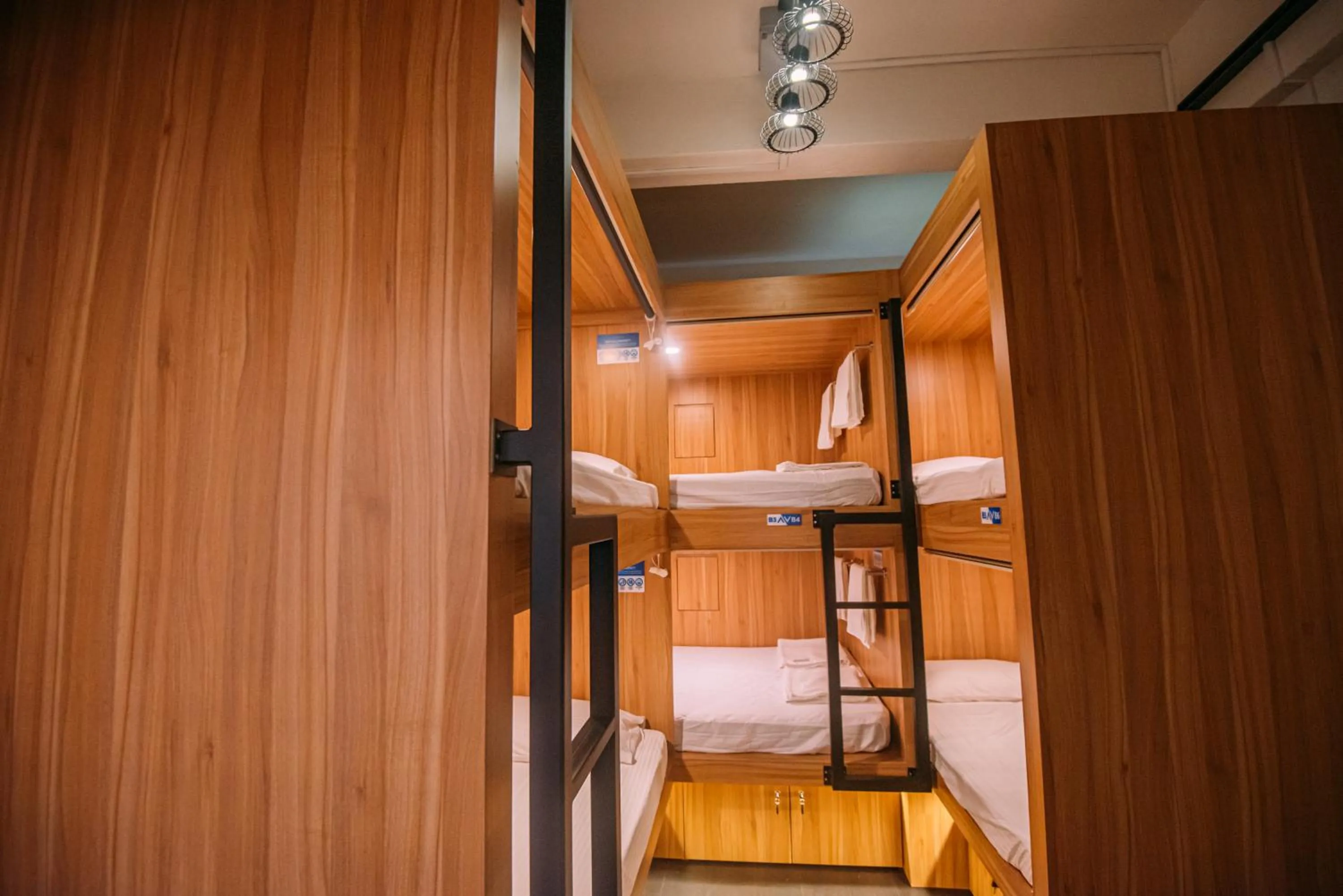 Bed in Bluewaters Pods 38 Hongkong St