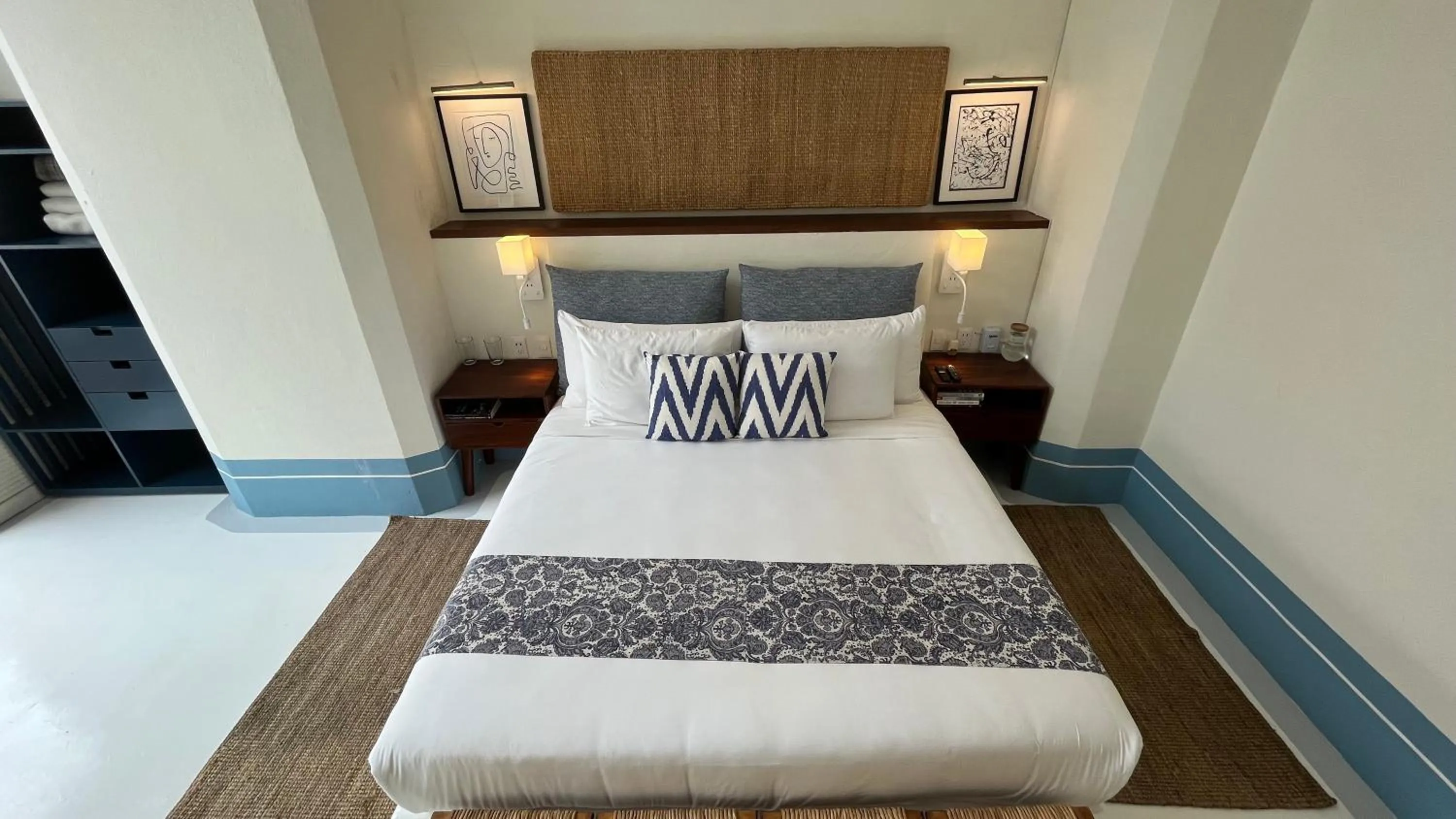 Bed in Hotel El Ciruelo, Tepoztlán