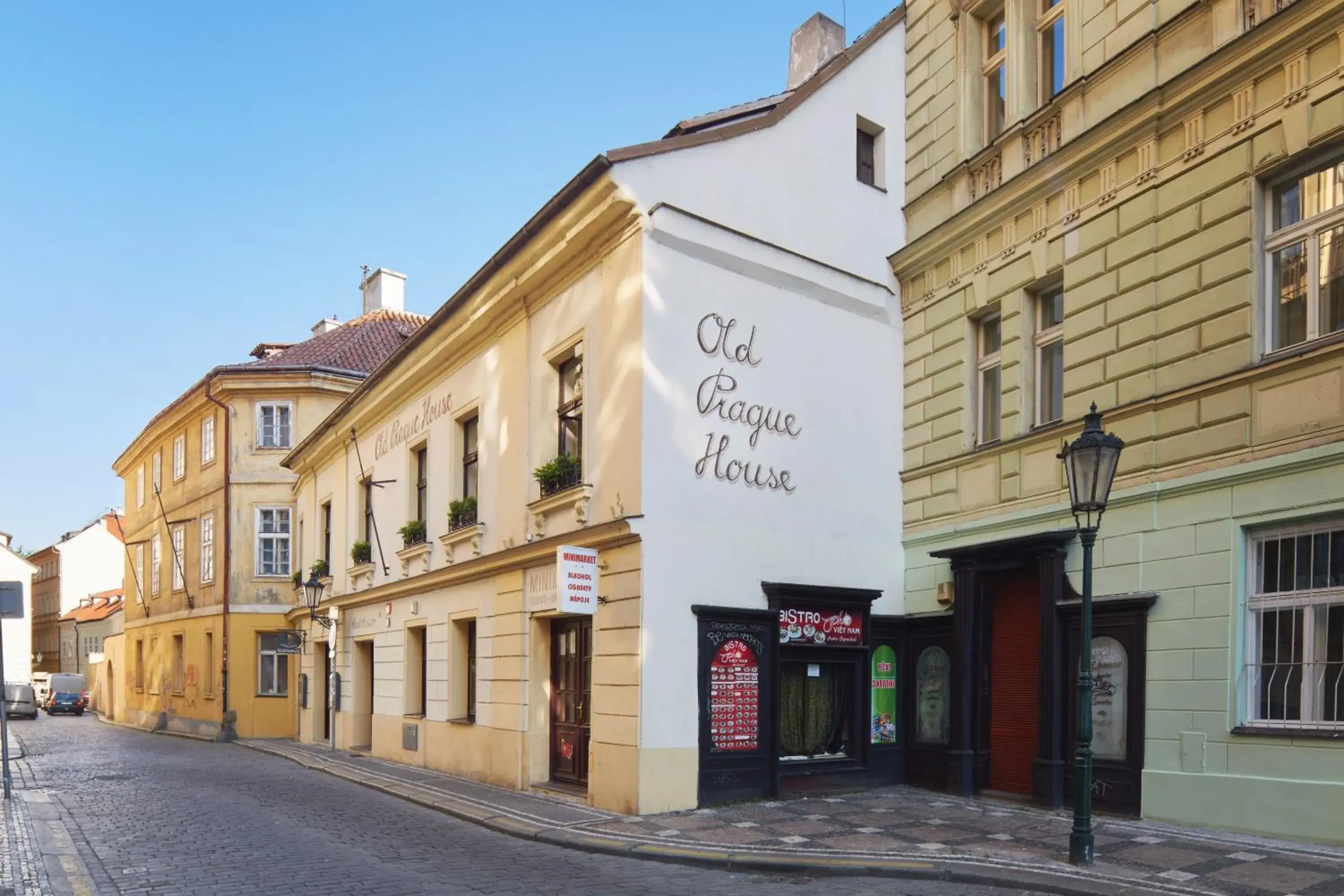 Facade/entrance in Old Prague House Facade/entrance in Old Prague House