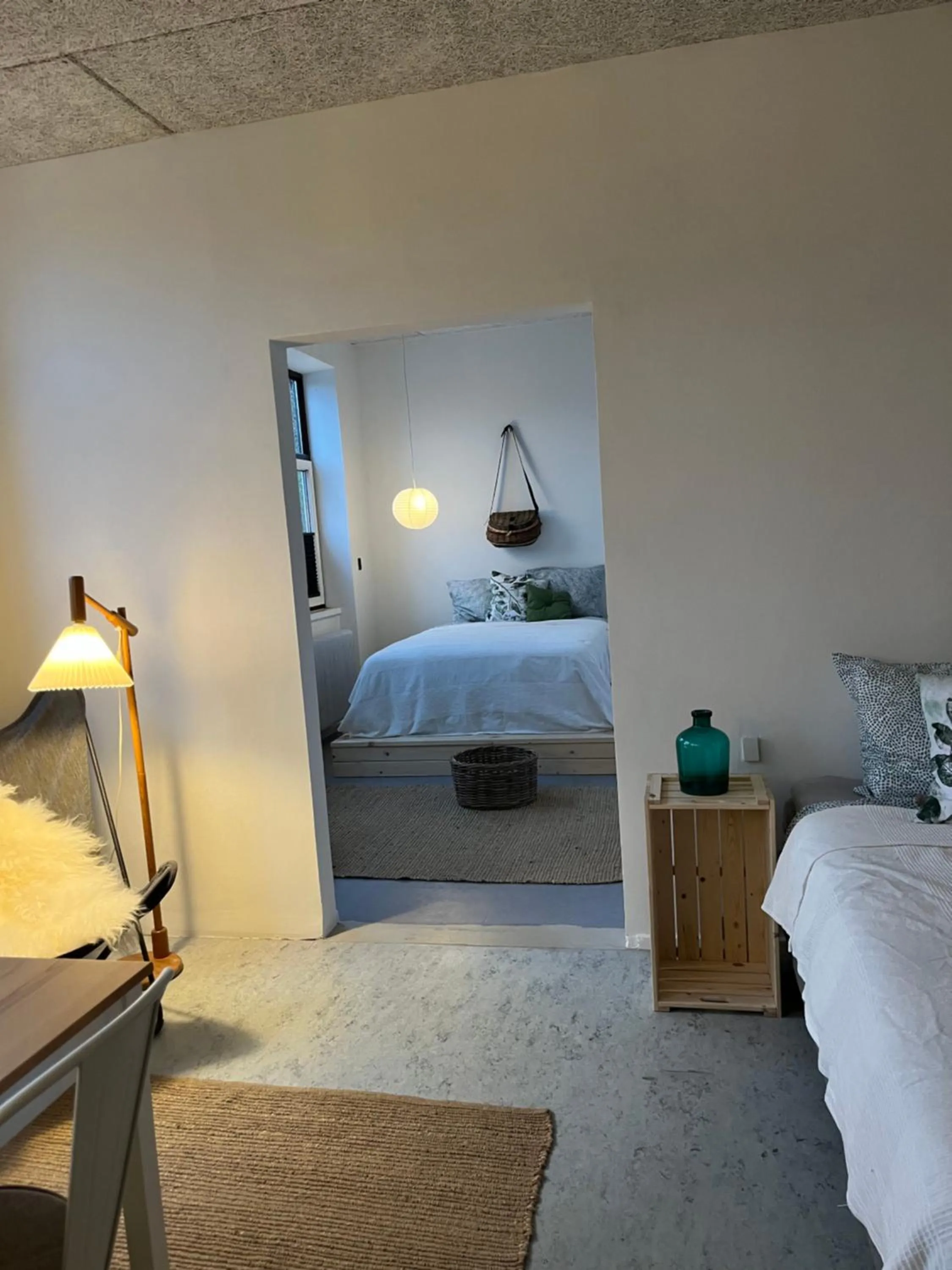 Bed in Room 6 - Hawkraft Kulturhotel