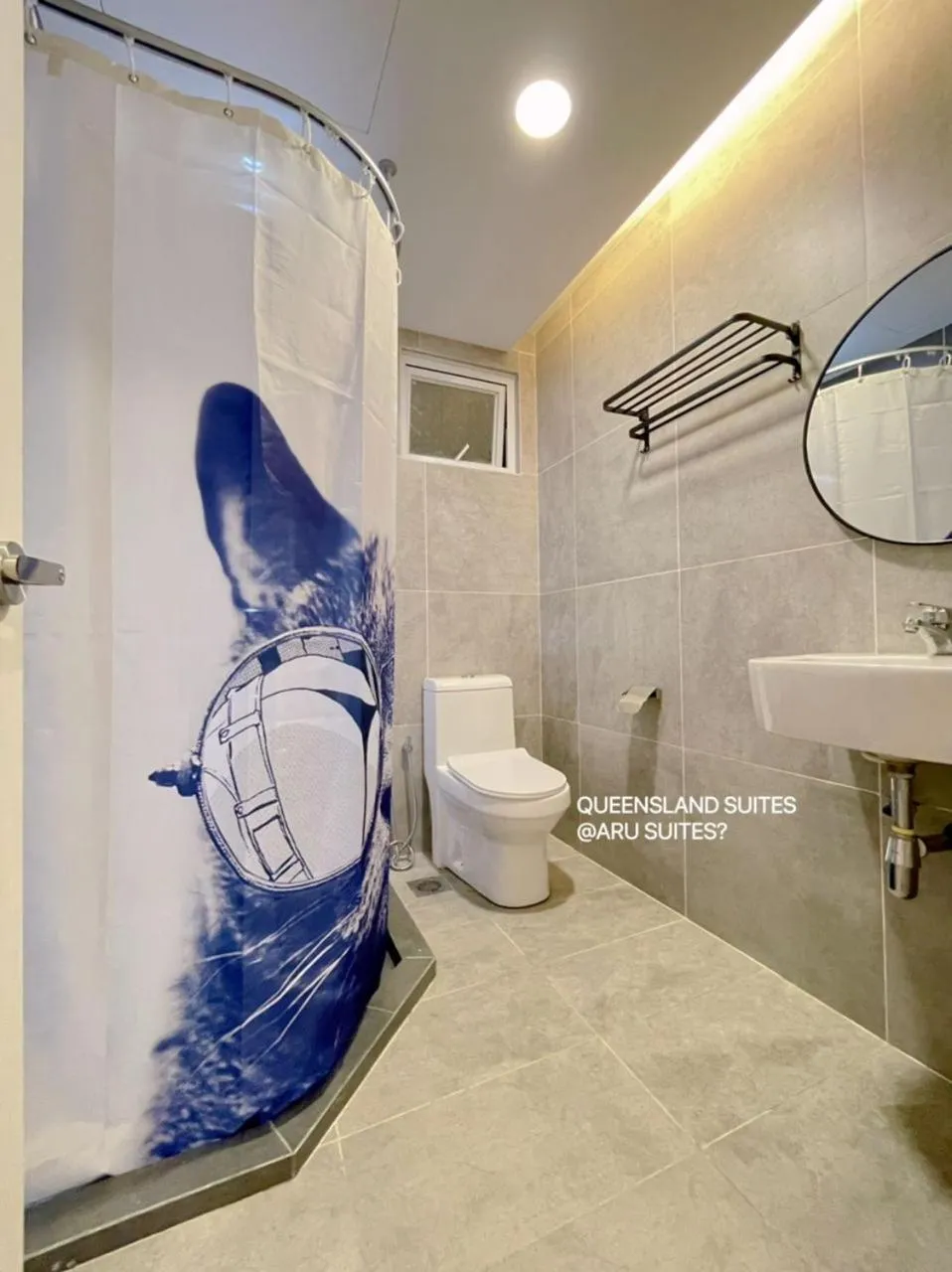 Bathroom in QUEENSLAND SUITES at Aru Suites, Kota Kinabalu