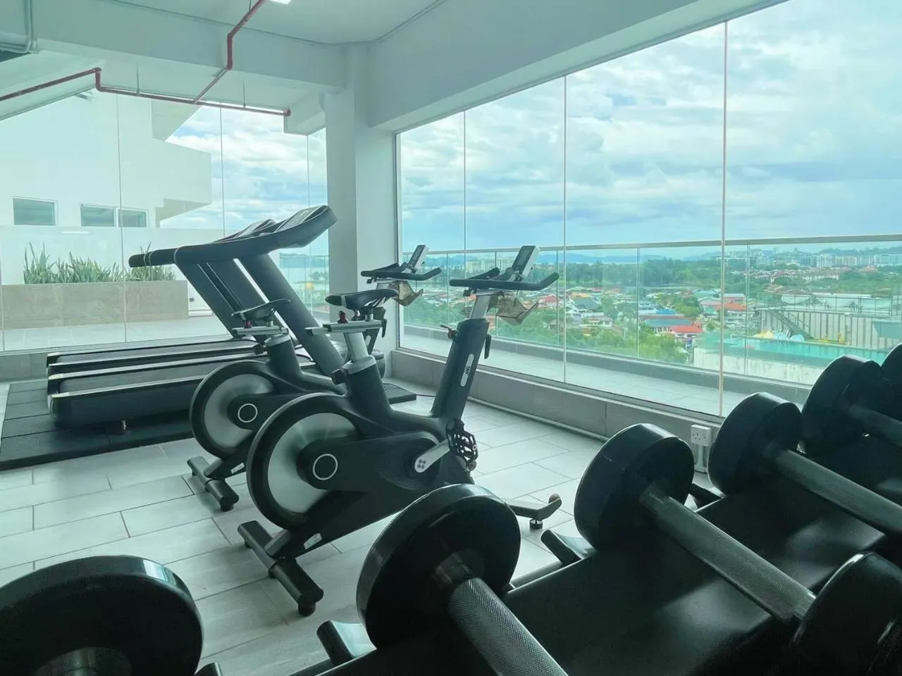 Fitness centre/facilities in QUEENSLAND SUITES at Aru Suites, Kota Kinabalu