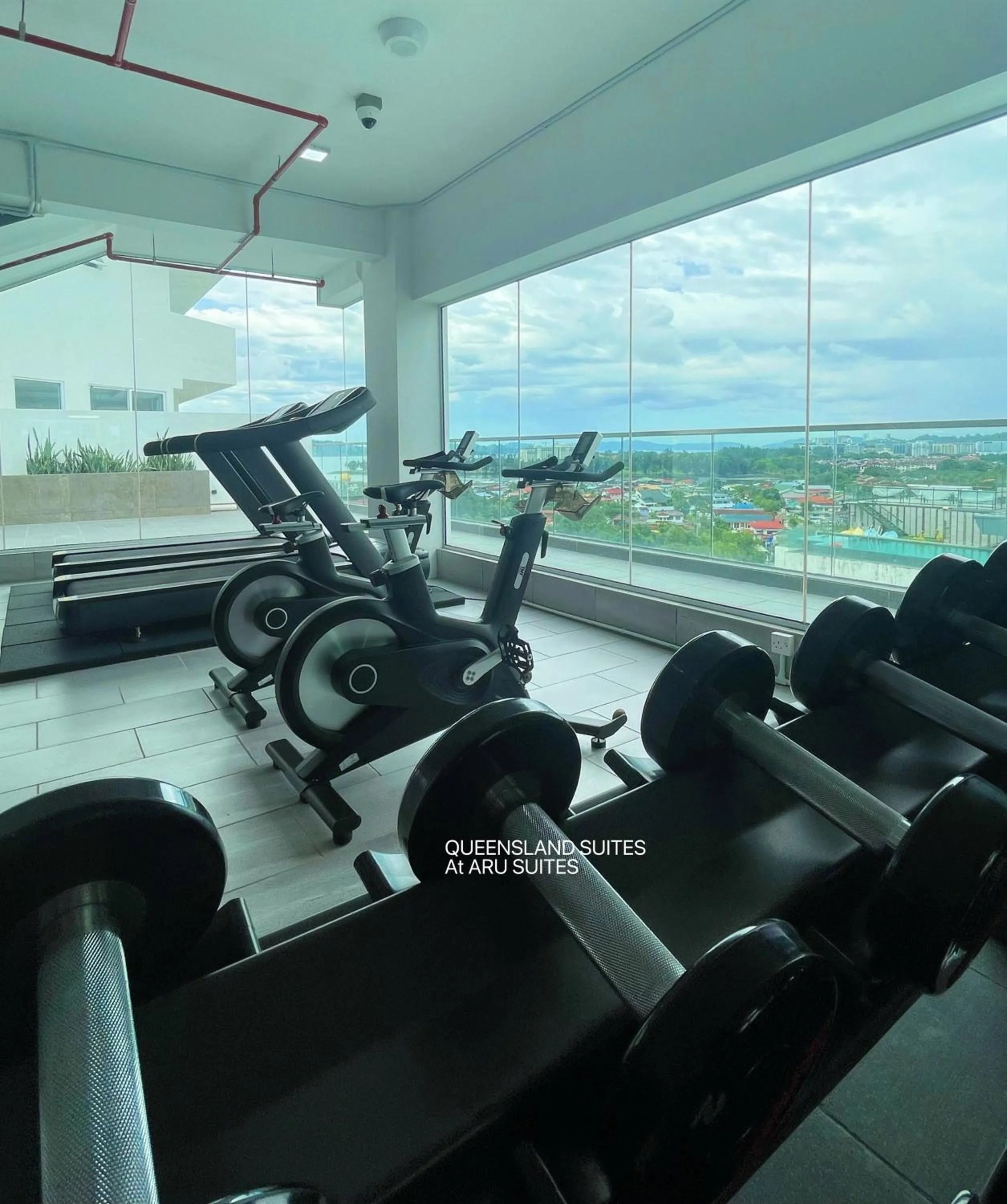 Fitness centre/facilities in QUEENSLAND SUITES at Aru Suites, Kota Kinabalu