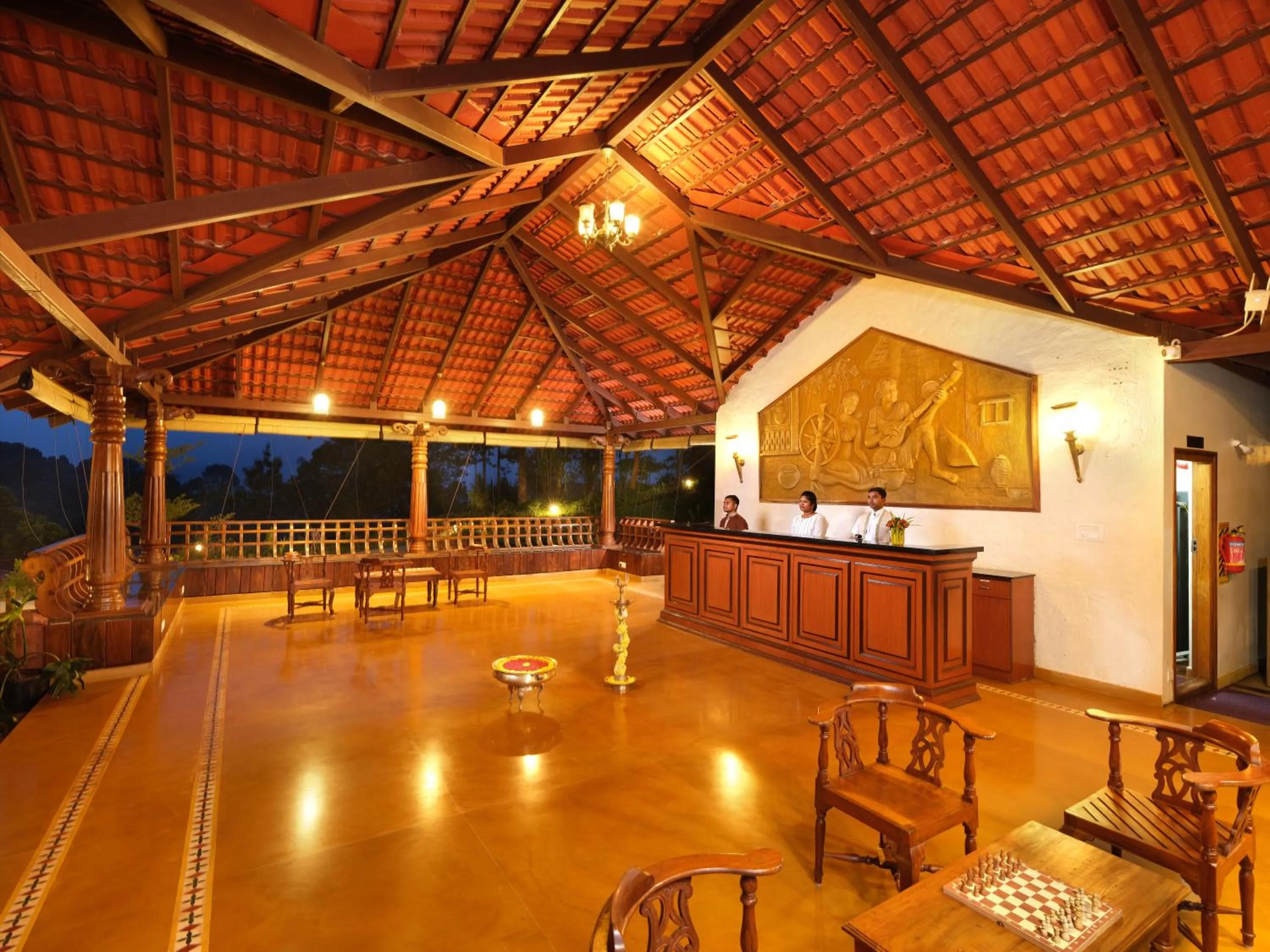 Lobby or reception in Trishvam Tapovana