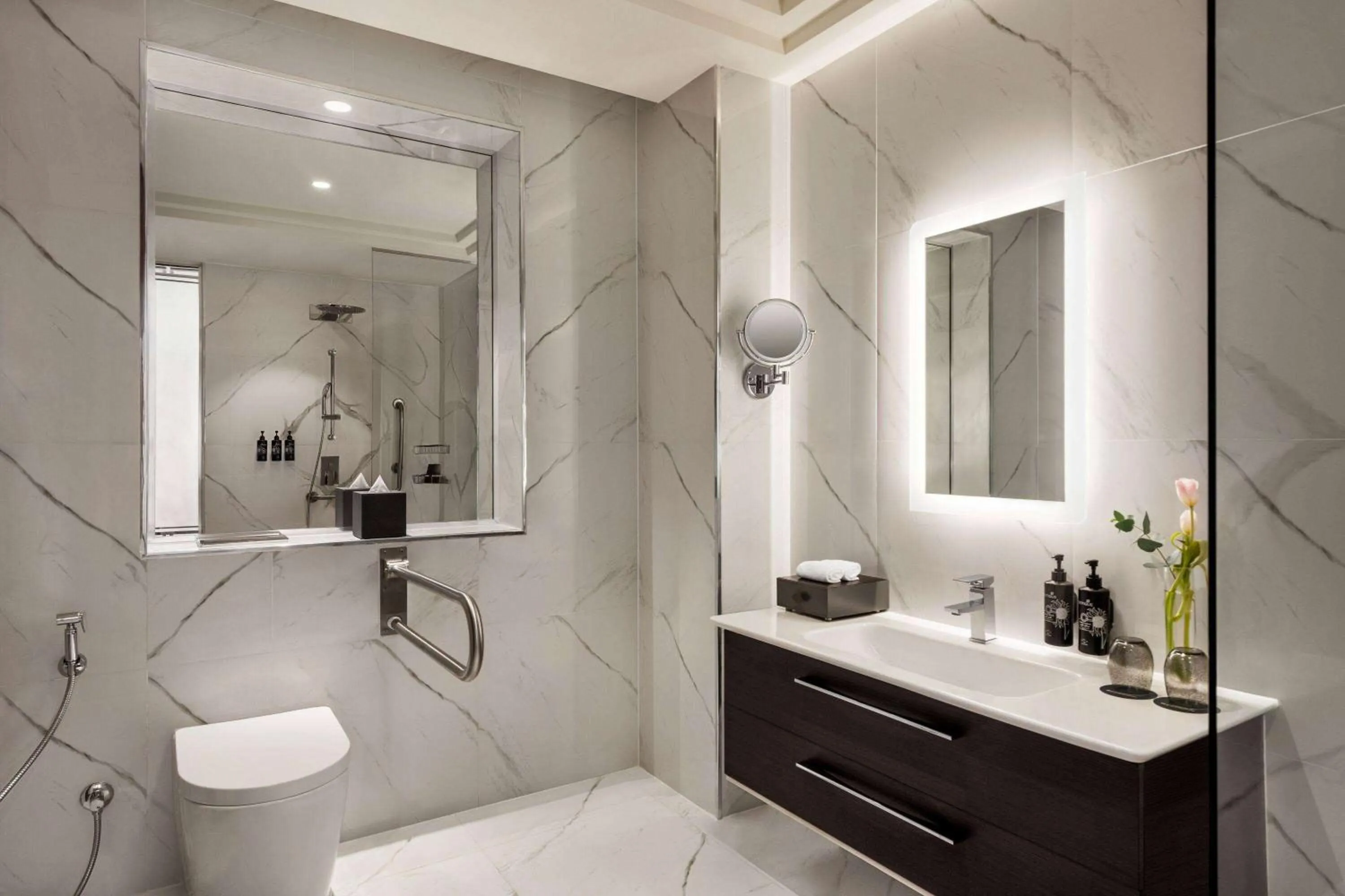 Shower in Wyndham Grand Doha West Bay Beach