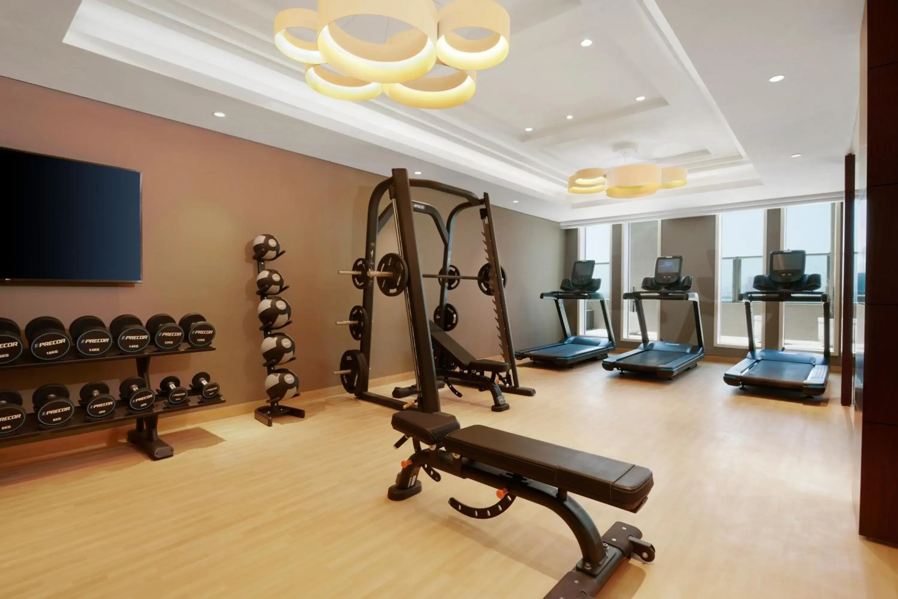 Fitness centre/facilities in Wyndham Grand Doha West Bay Beach Fitness centre/facilities in Wyndham Grand Doha West Bay Beach