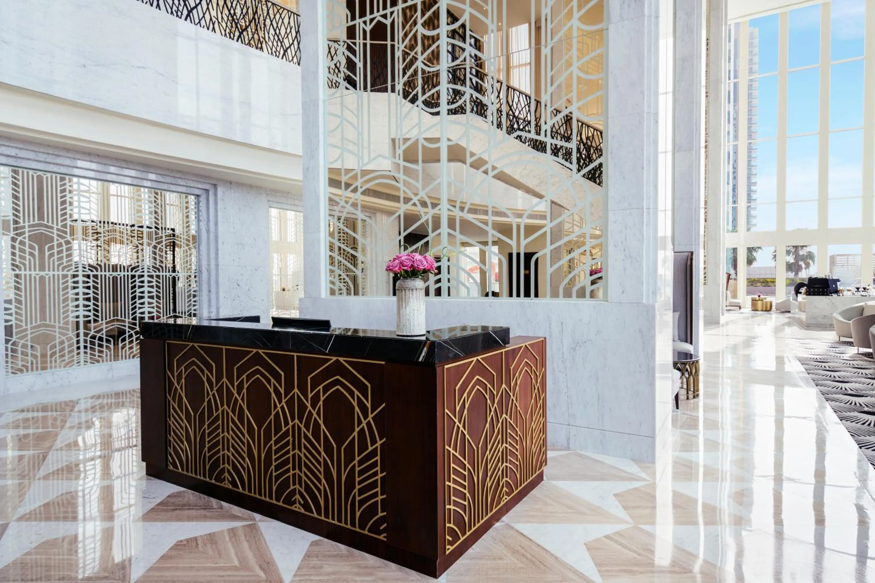 concierge in Wyndham Grand Doha West Bay Beach