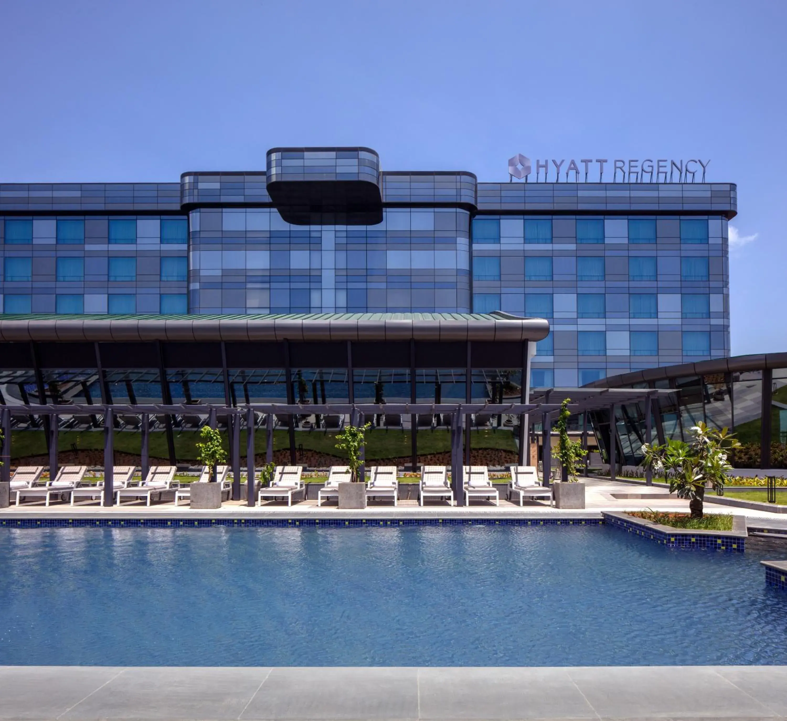 Pool view in Hyatt Regency Trivandrum Pool view in Hyatt Regency Trivandrum