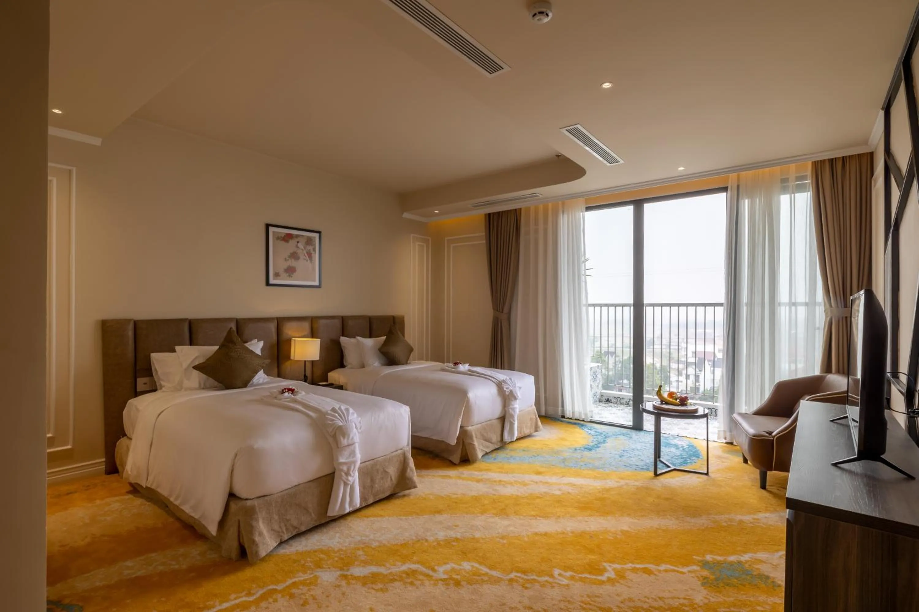 Bed in La Vela Hue Hotel