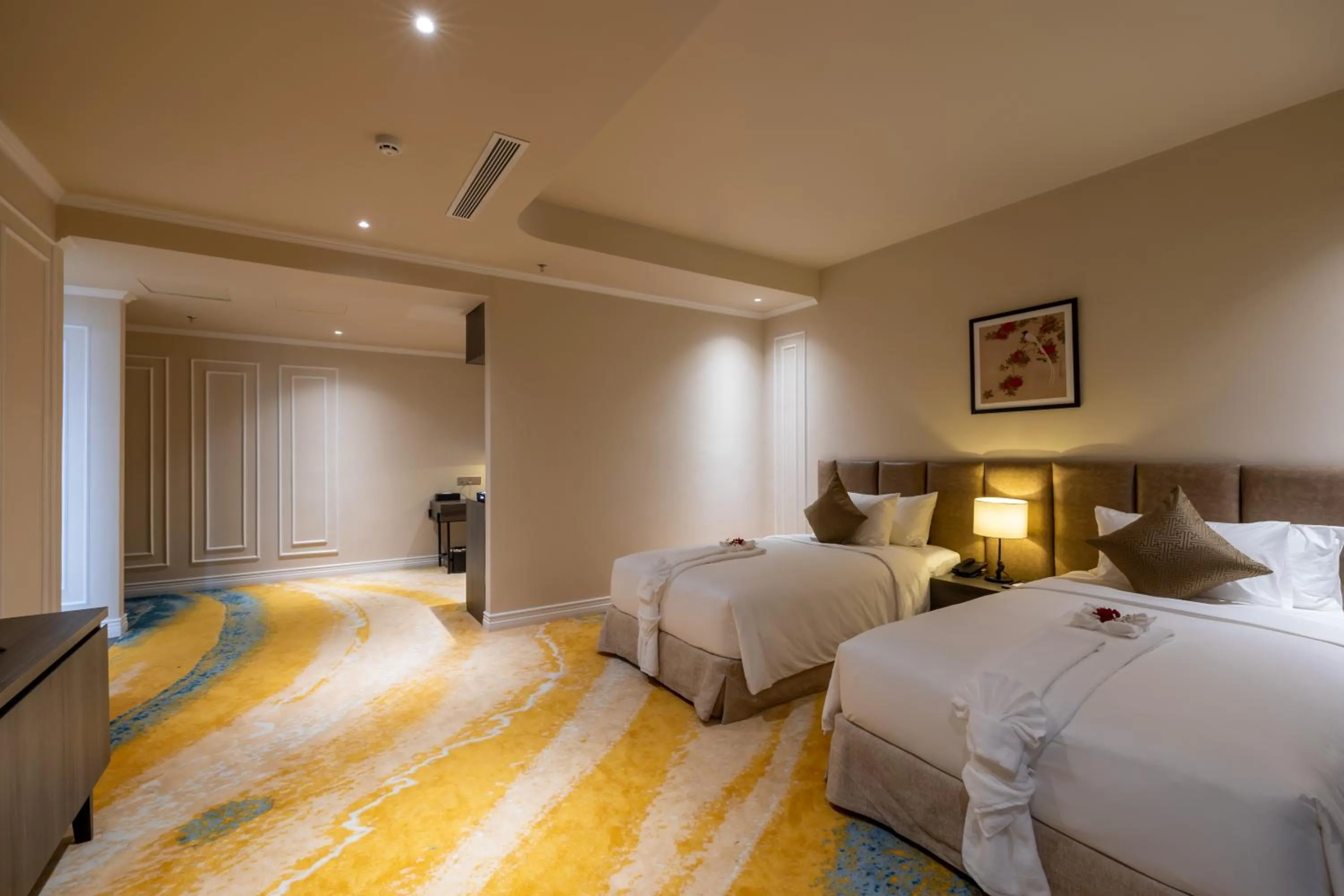 Bed in La Vela Hue Hotel