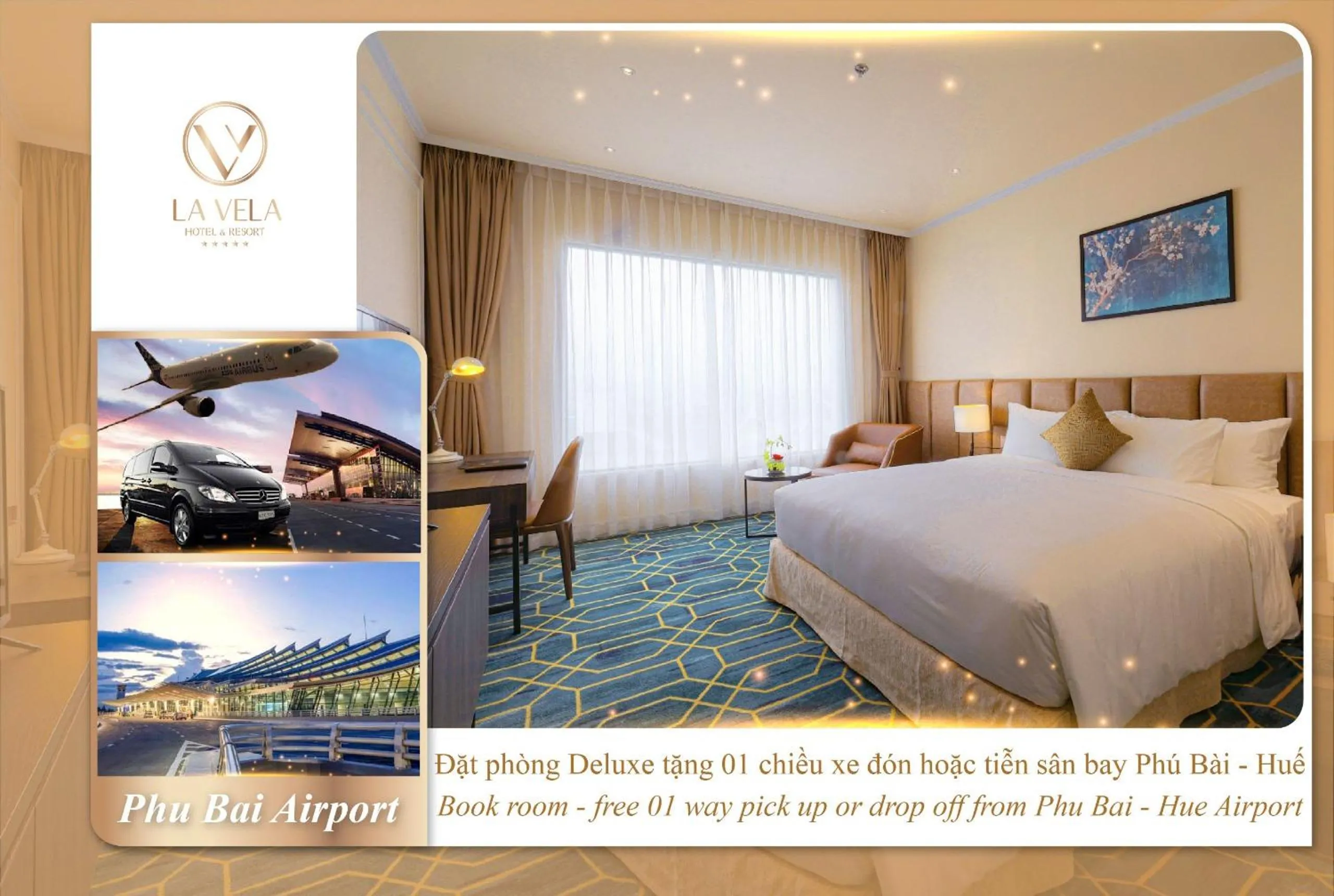 Bedroom, Bed in La Vela Hue Hotel