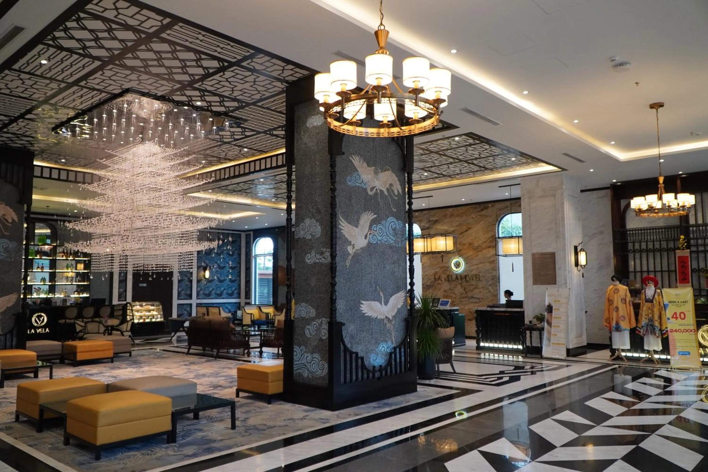 Lobby or reception in La Vela Hue Hotel