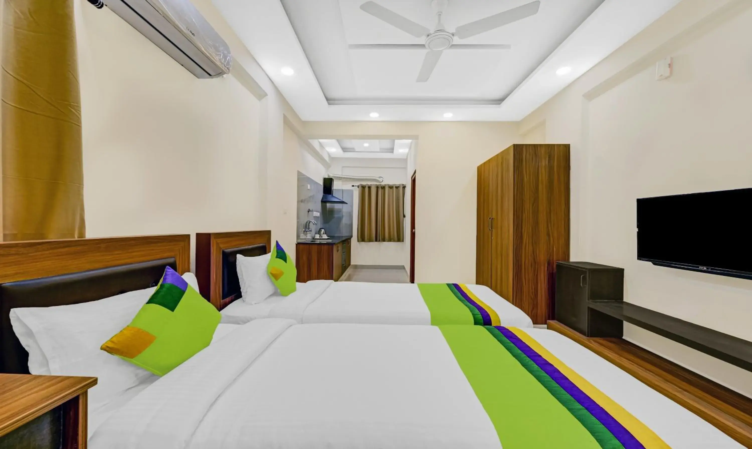 Bedroom, Bed in Treebo Worldtree Manyata Thanisandra Bedroom, Bed in Treebo Worldtree Manyata Thanisandra